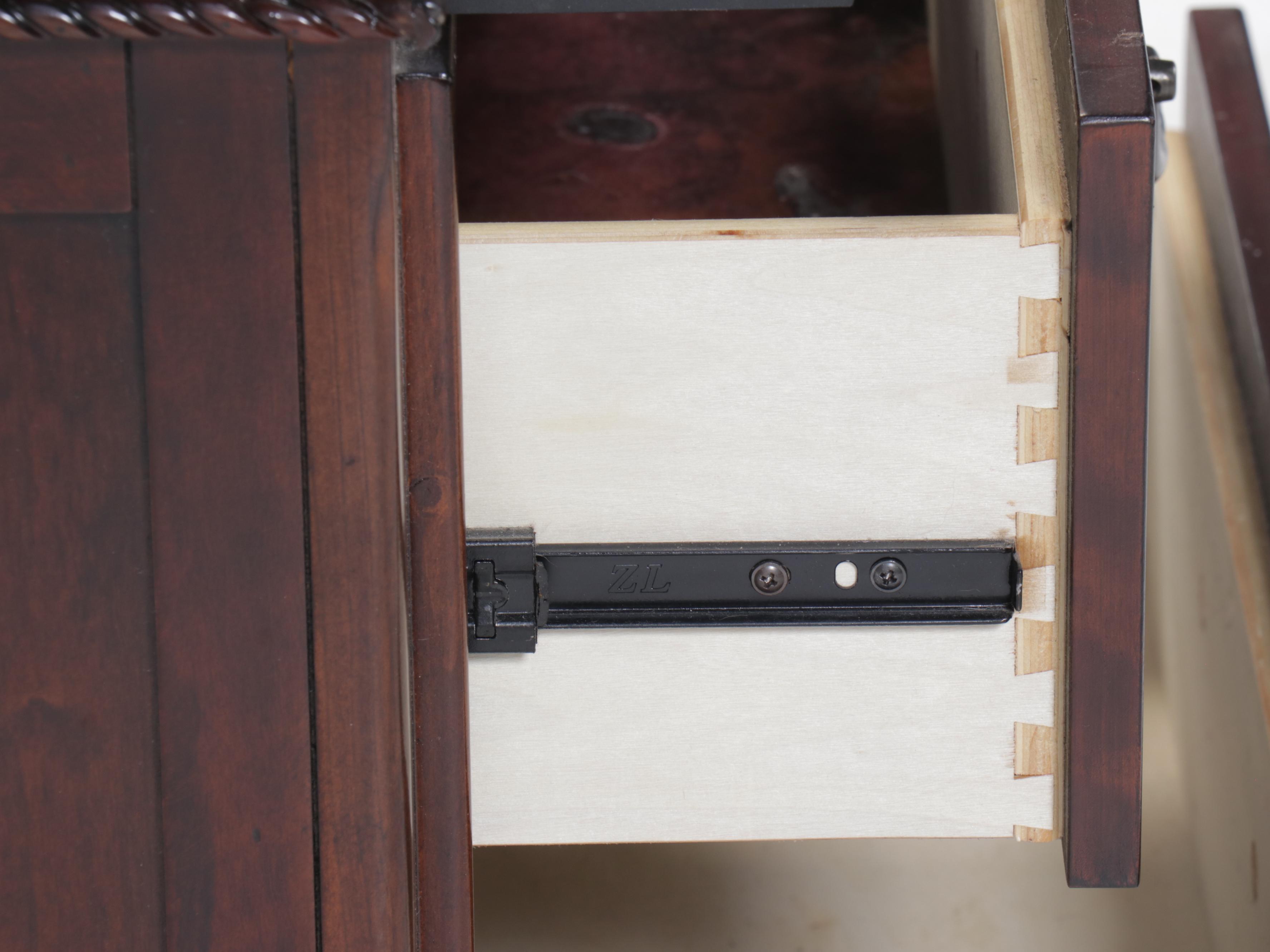 Pair of Napoleon III Style Mahogany Nightstands