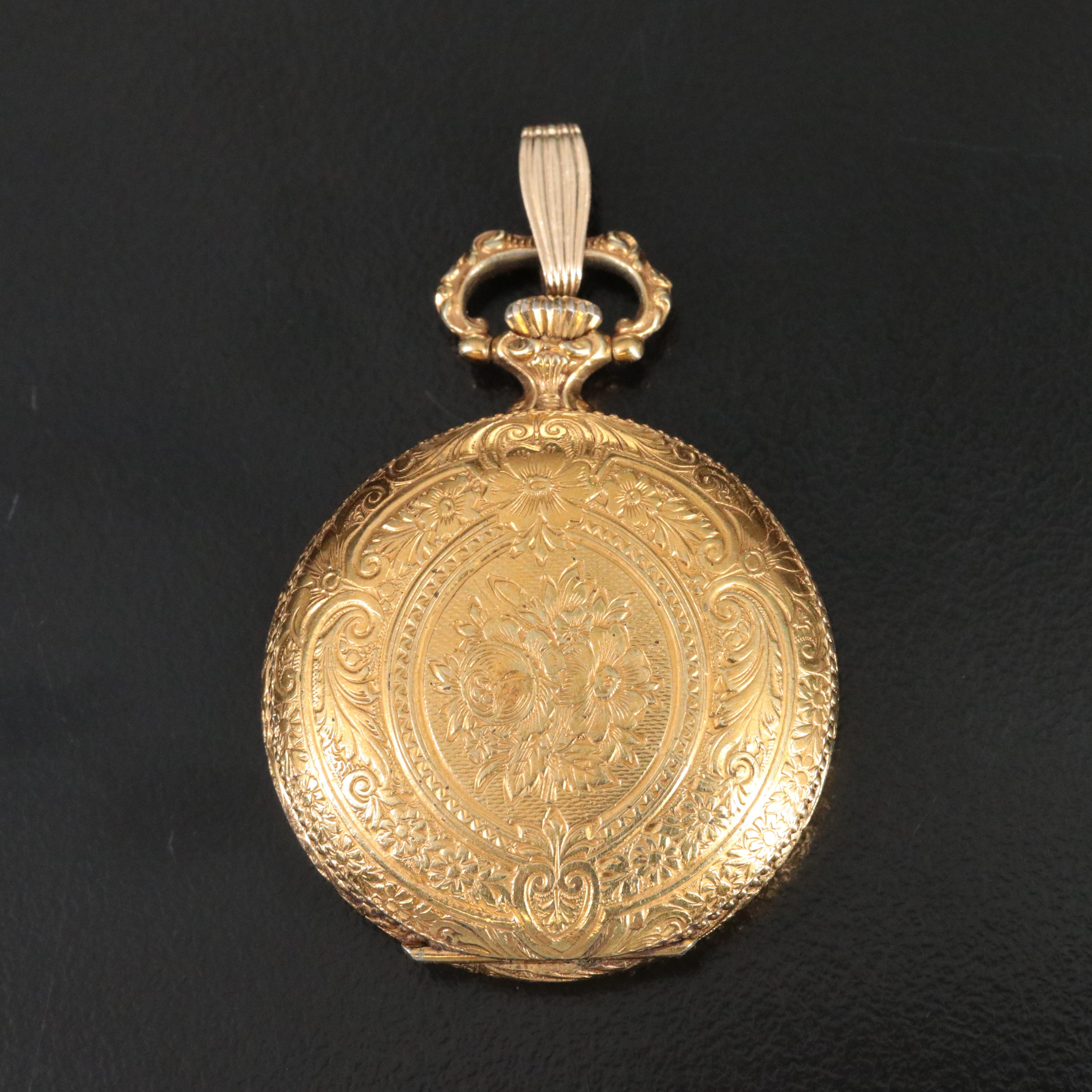 LeCourier by Kaltron Gold Plated Pocket Watch