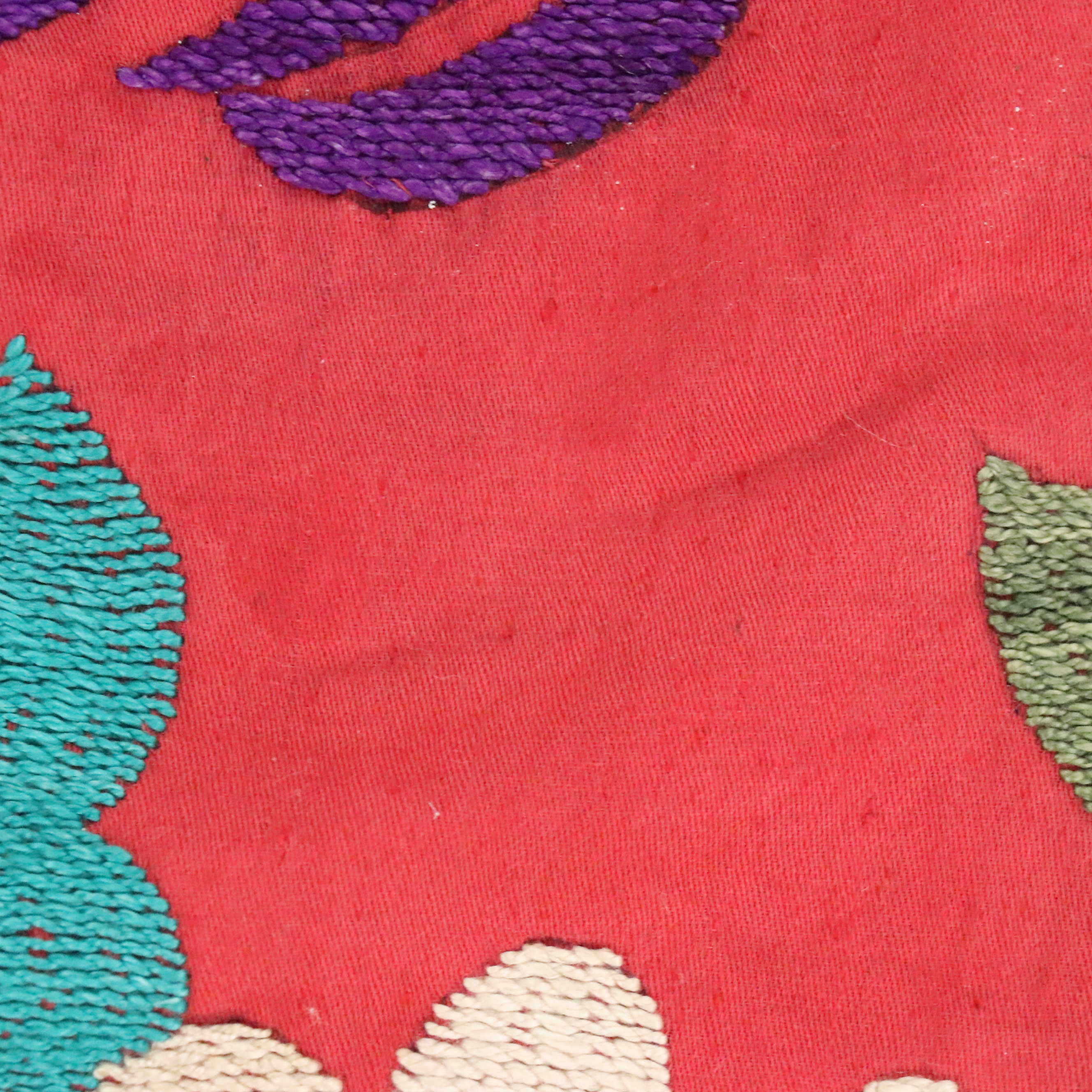 5'5 x 7'1 Handmade Uzbek Suzani Embroidery Wall Panel