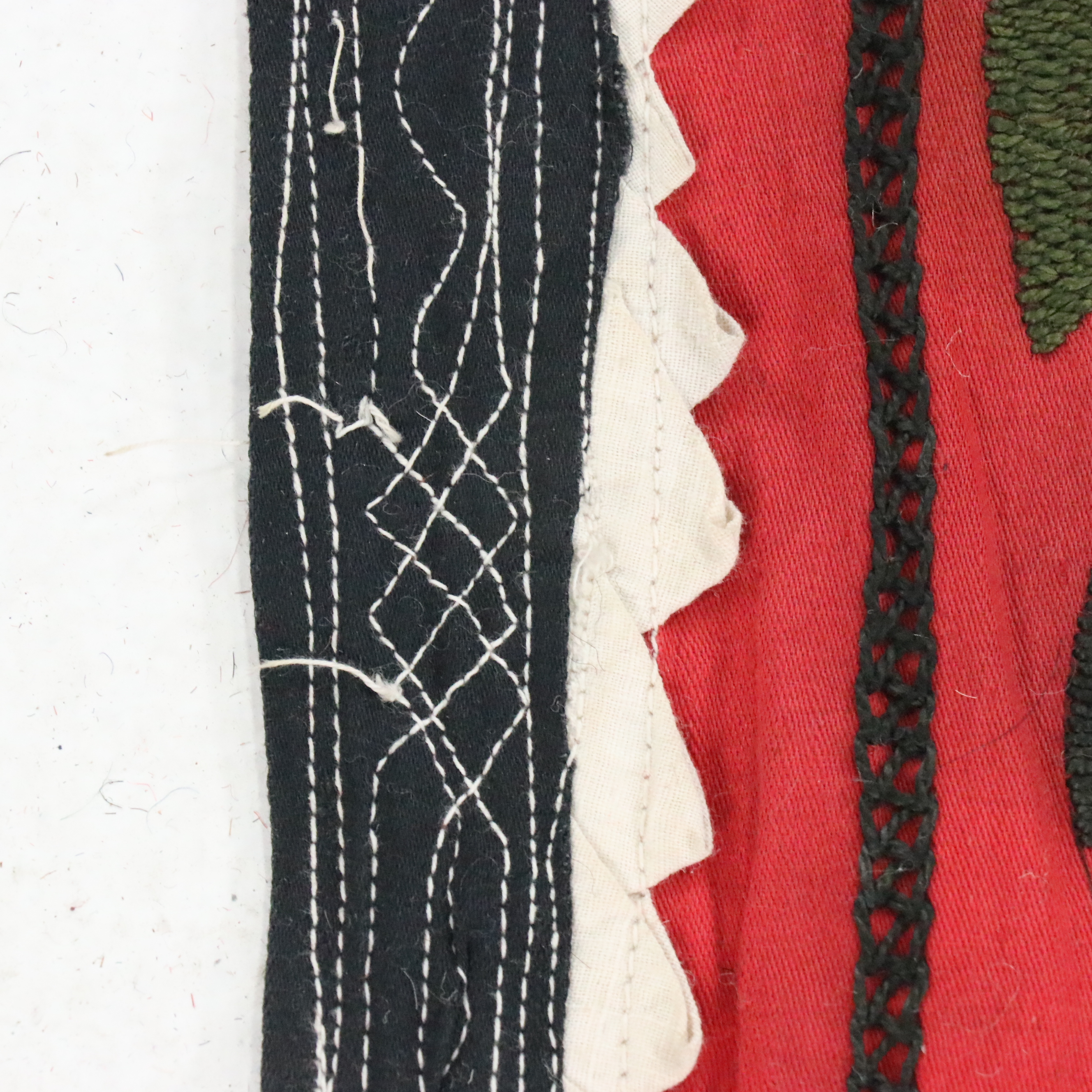 5'5 x 7'1 Handmade Uzbek Suzani Embroidery Wall Panel