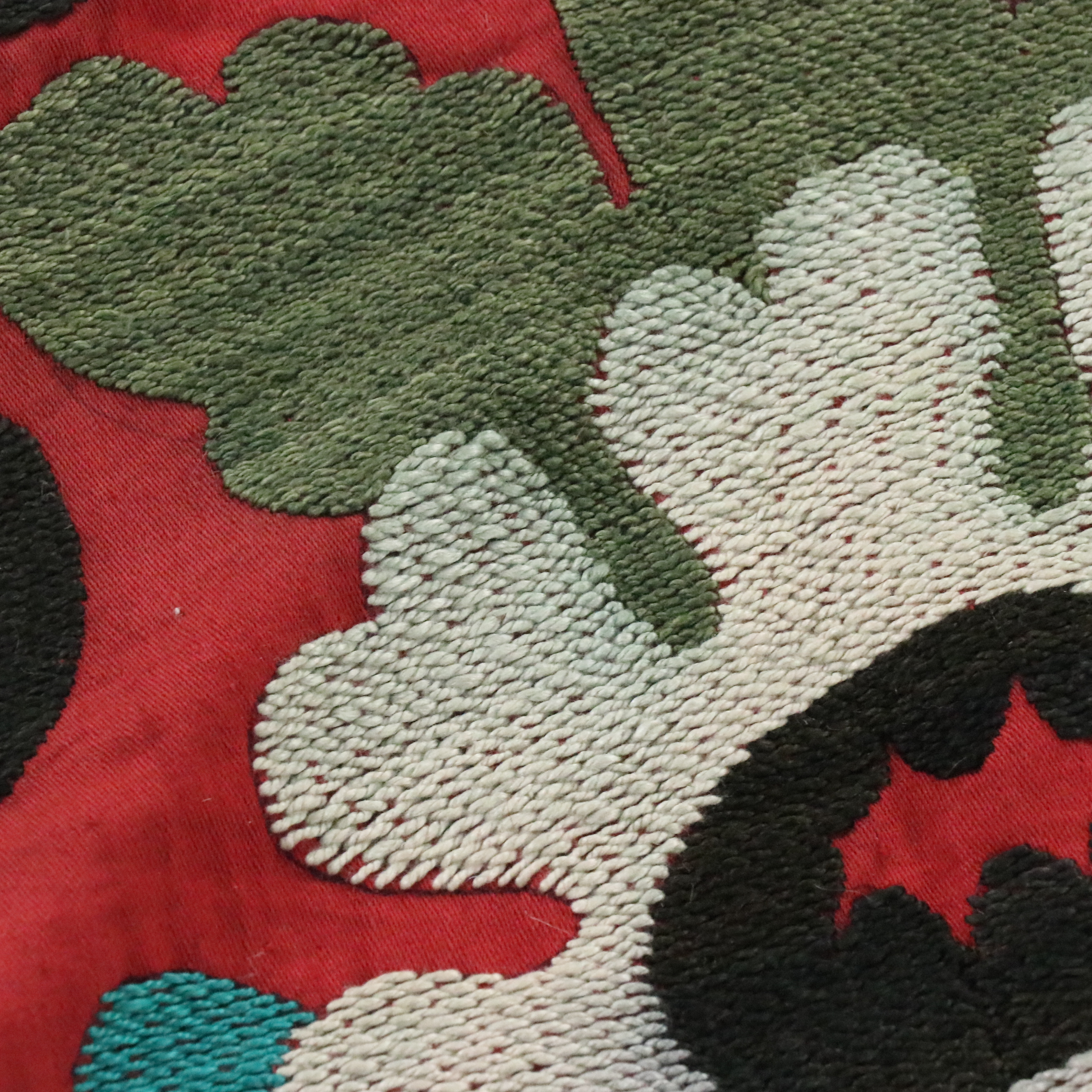 5'5 x 7'1 Handmade Uzbek Suzani Embroidery Wall Panel