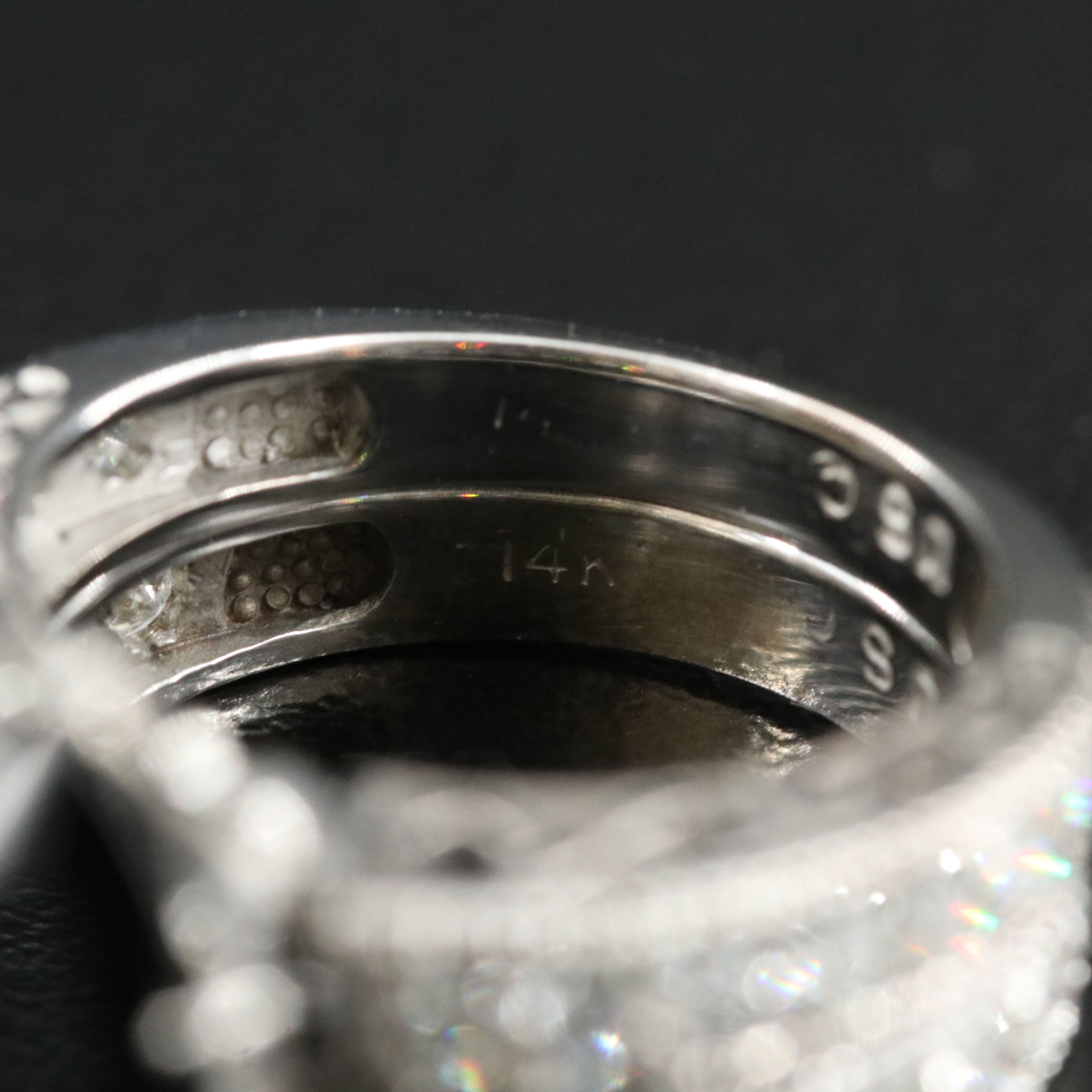 14K Black Onyx and 1.05 CTW Diamond Ring Set