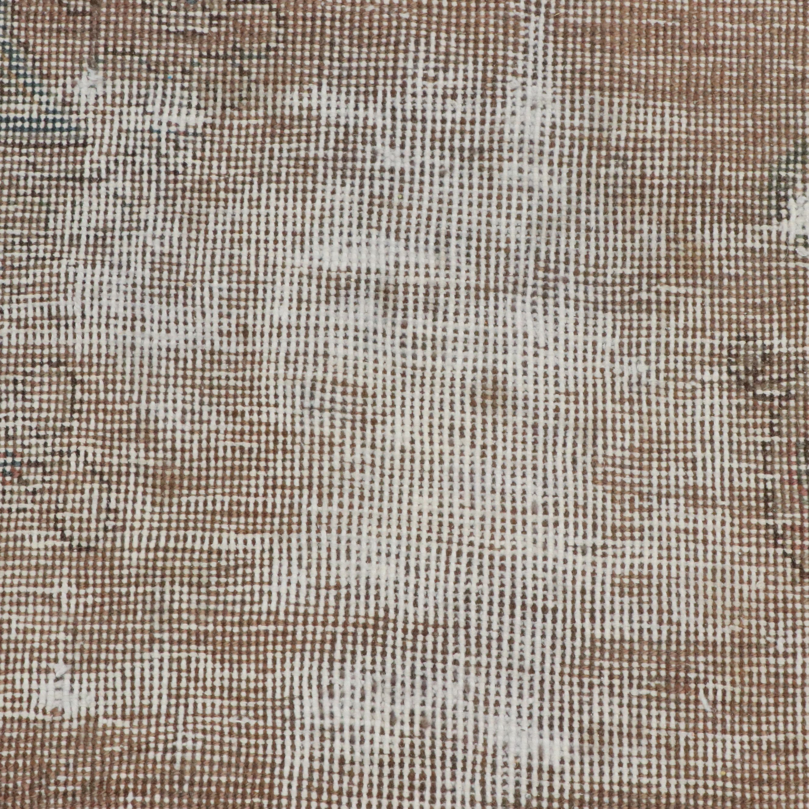 8'8 x 12'3 Hand-Knotted Distressed Persian Kerman Room-Sized Rug