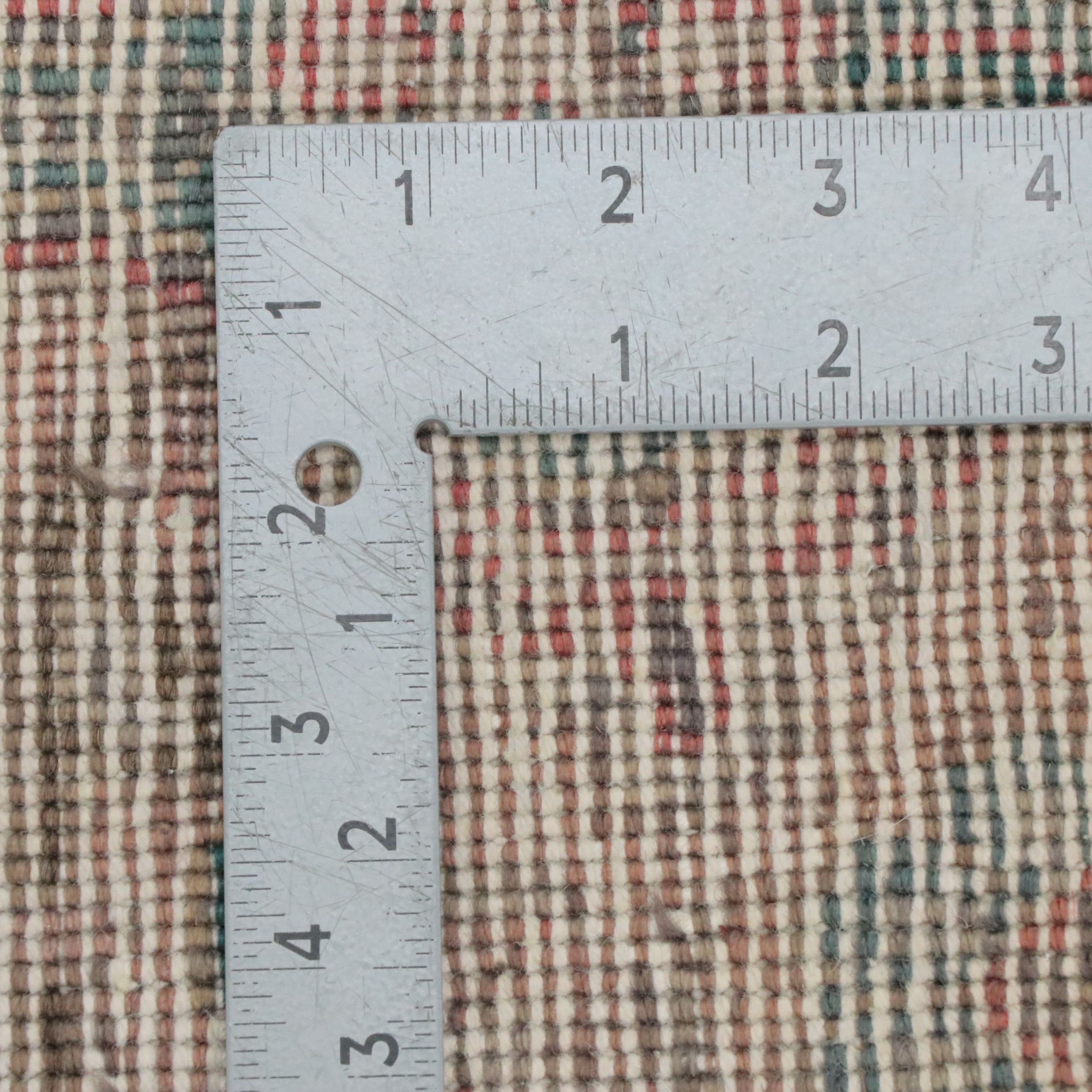 8'8 x 12'3 Hand-Knotted Distressed Persian Kerman Room-Sized Rug