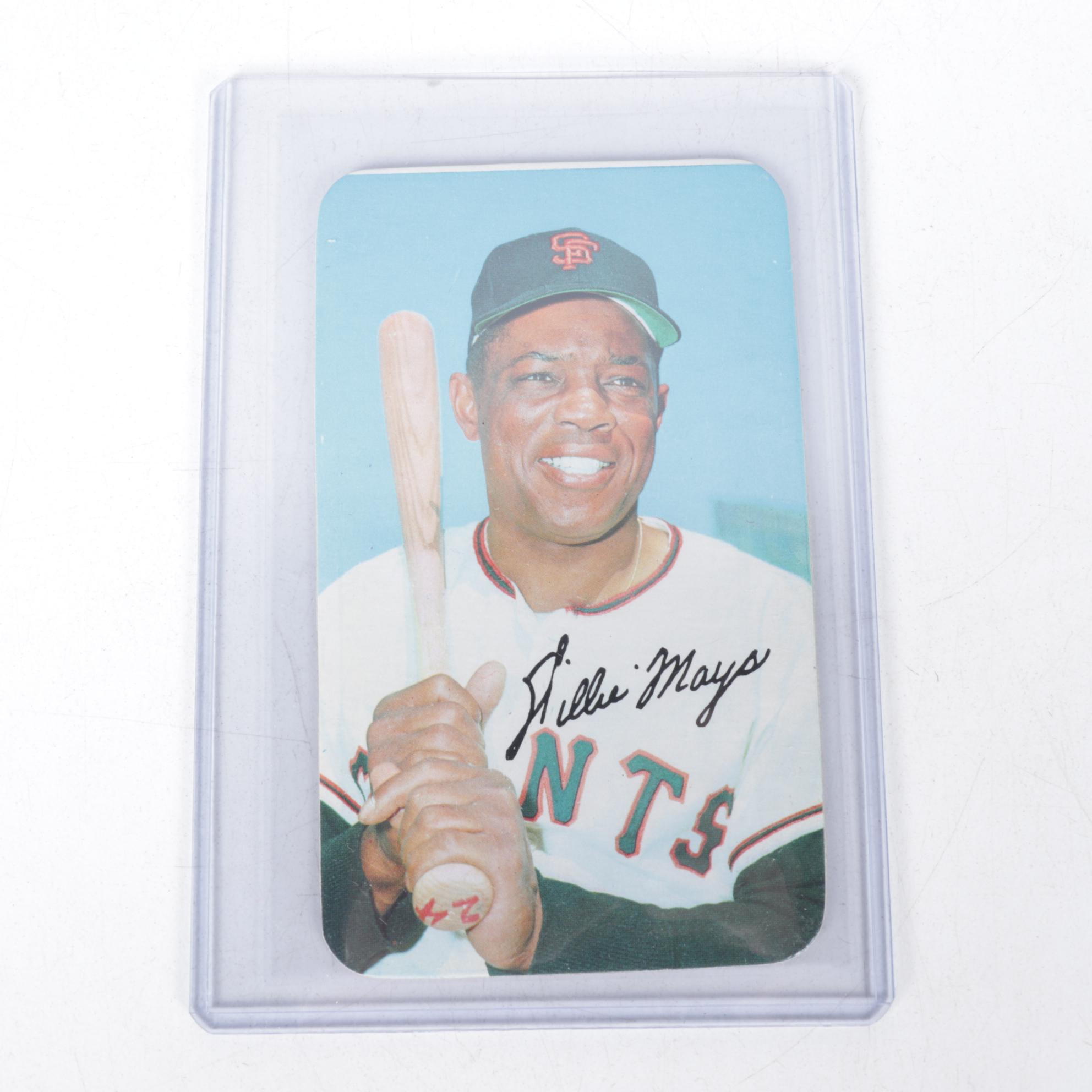 Roberto Clemente, Willie Mays, and Other Topps Baseball Trading Cards