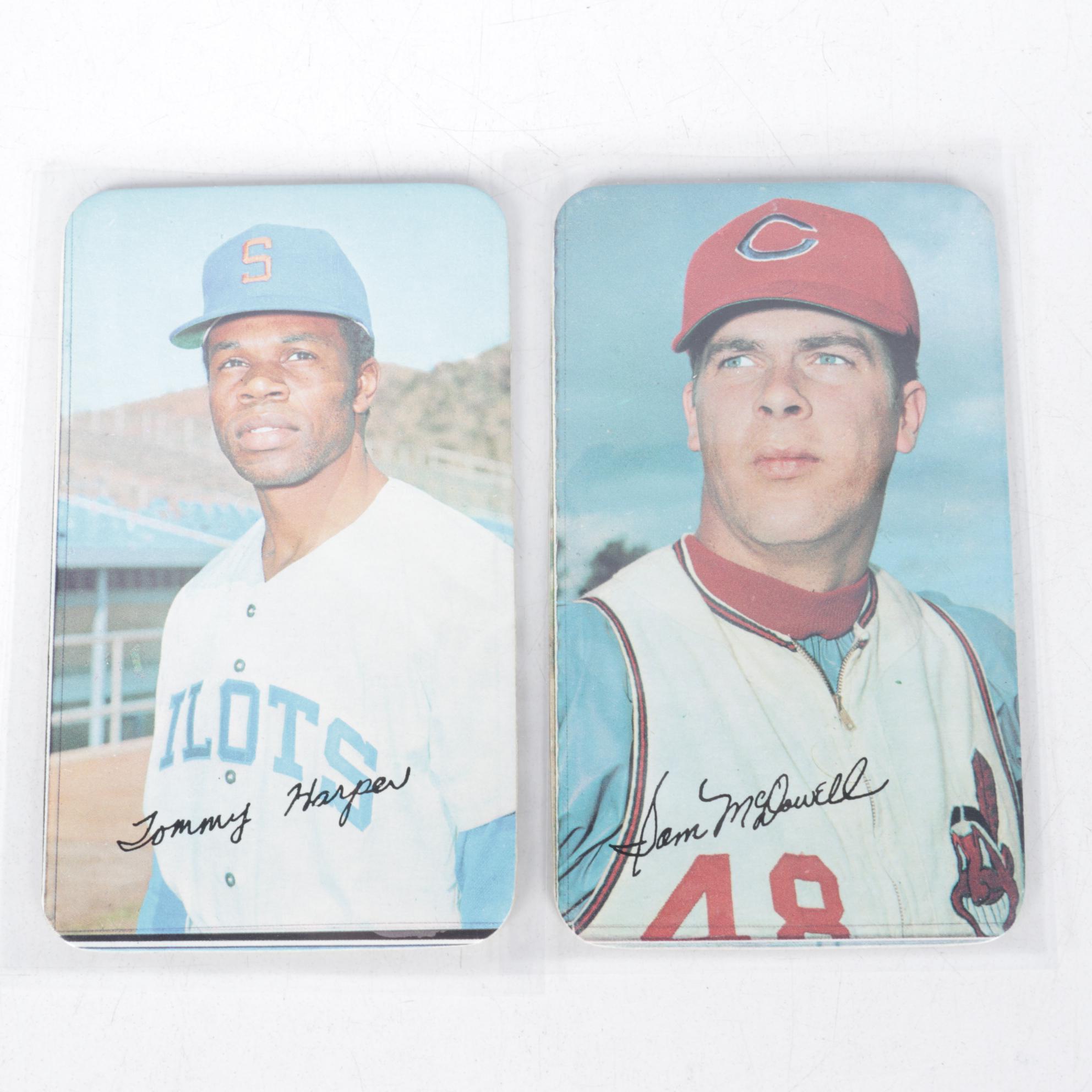 Roberto Clemente, Willie Mays, and Other Topps Baseball Trading Cards
