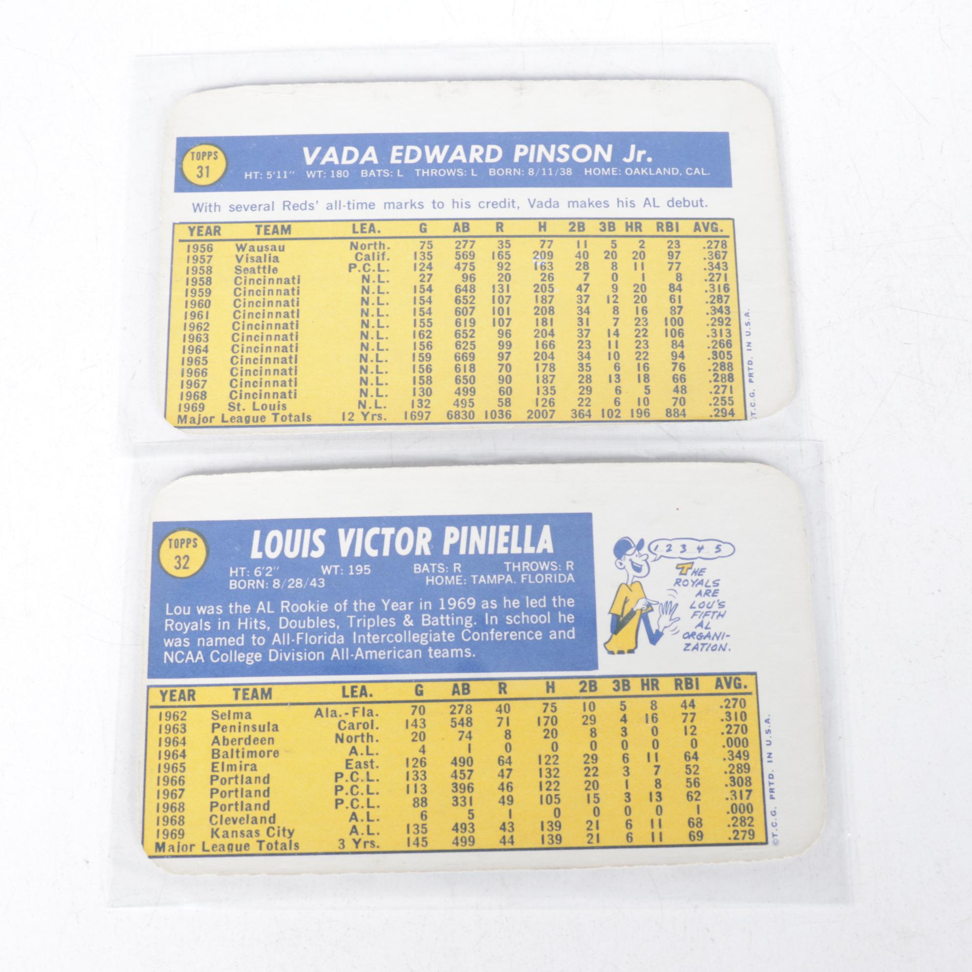 Roberto Clemente, Willie Mays, and Other Topps Baseball Trading Cards