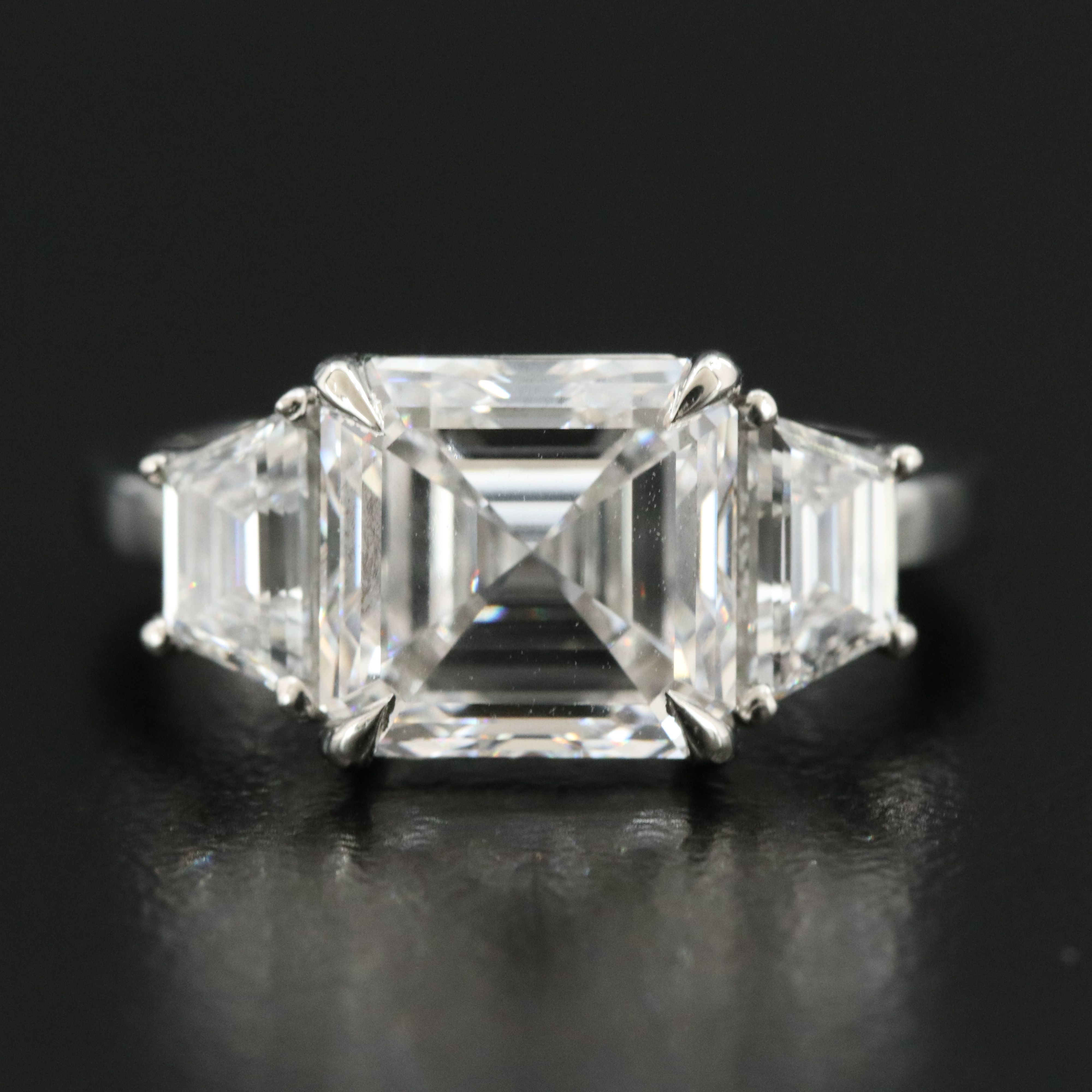 Platinum 4.93 CTW Lab Grown Diamond Ring with IGI Report