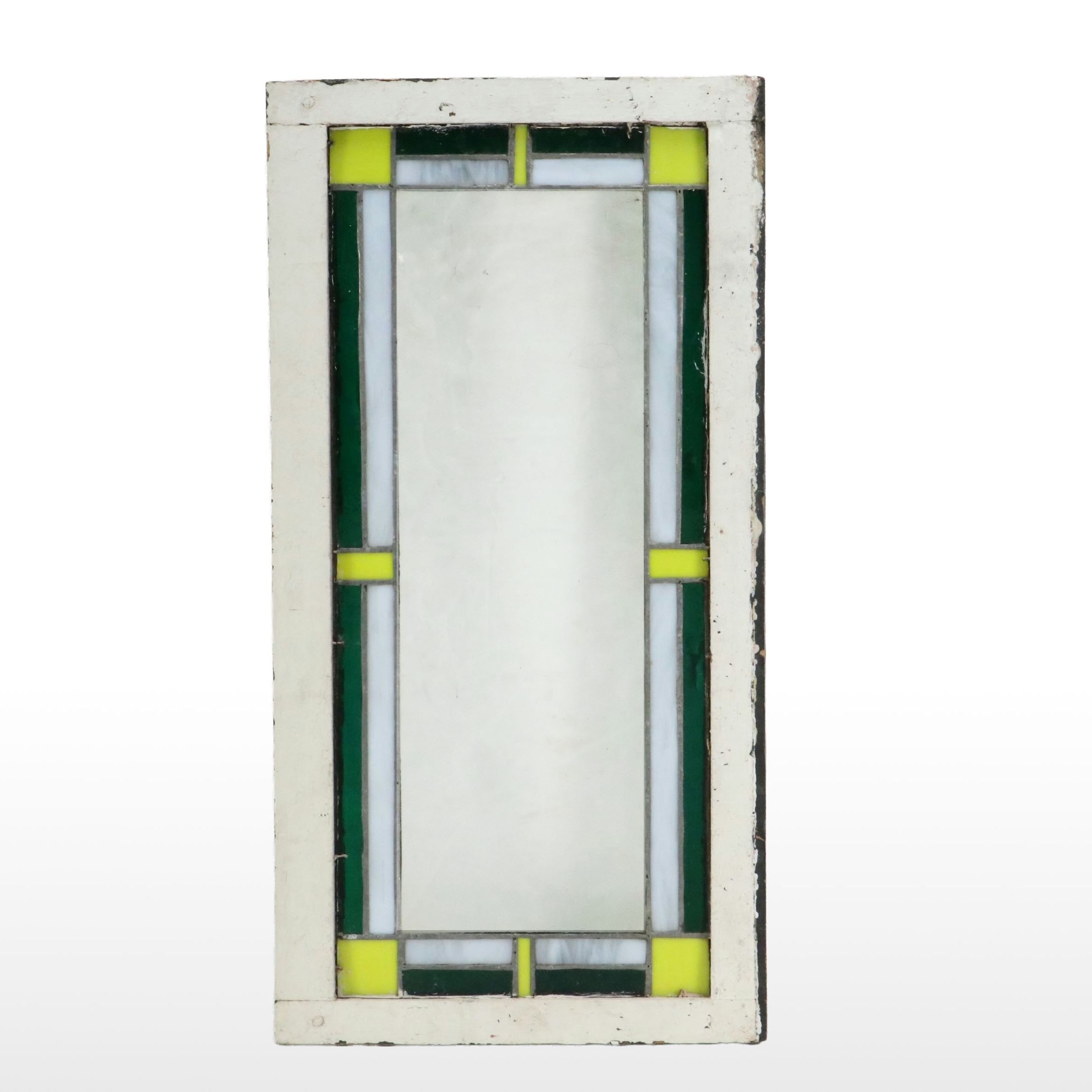 Leaded Stained Glass Window Panel, Early 20th Century