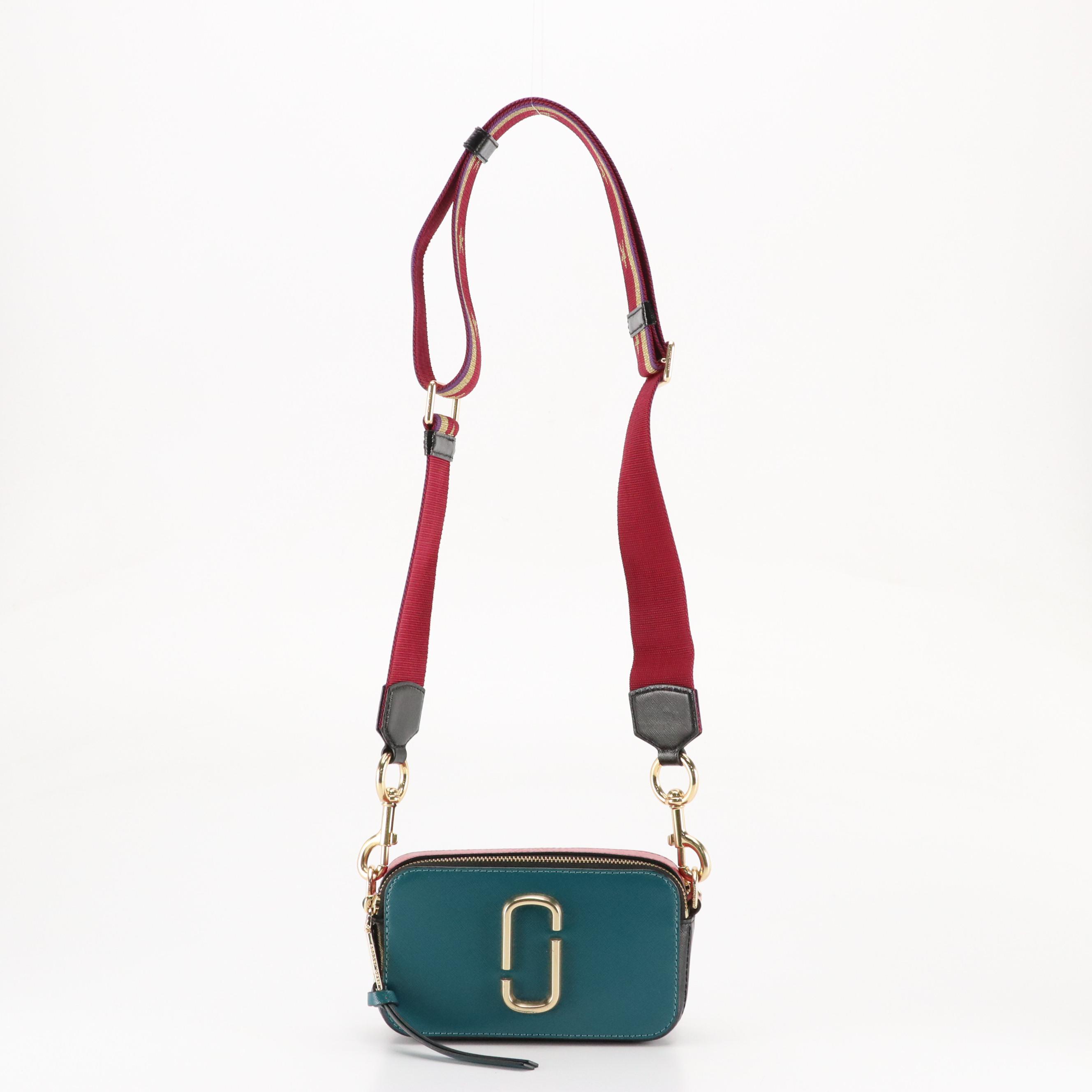 Marc Jacobs The Snapshot Crossbody Bag in Colorblock Saffiano Leather