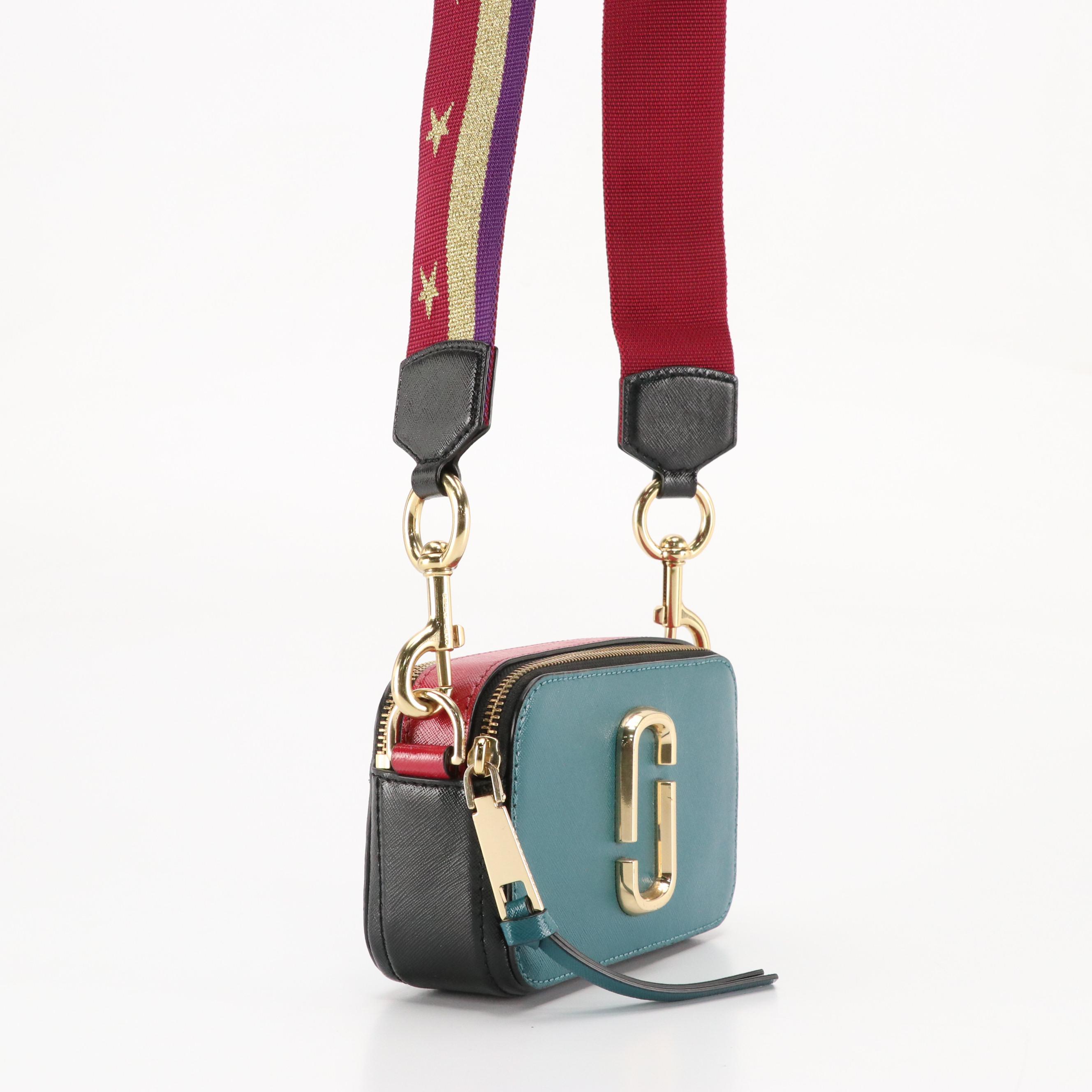 Marc Jacobs The Snapshot Crossbody Bag in Colorblock Saffiano Leather