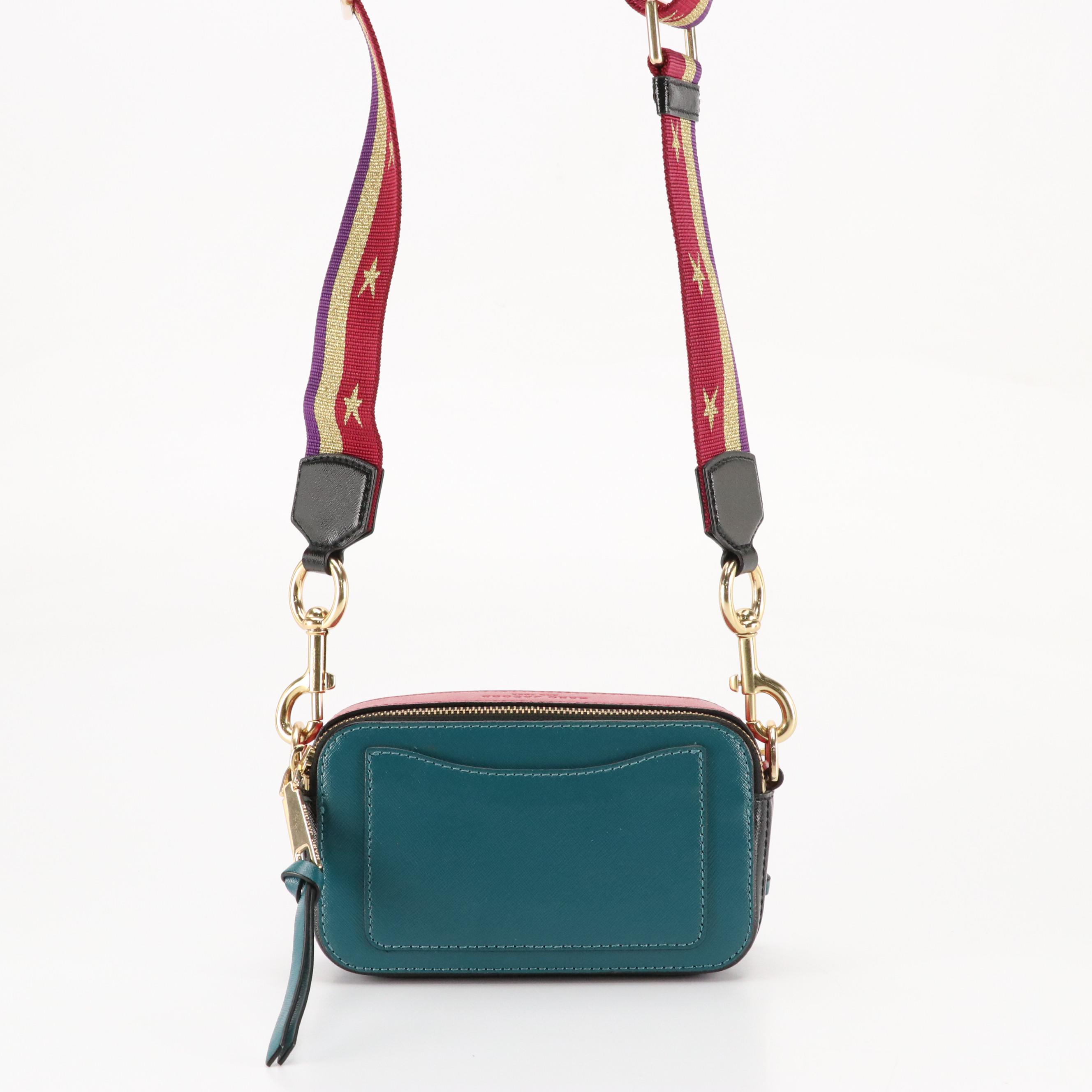 Marc Jacobs The Snapshot Crossbody Bag in Colorblock Saffiano Leather