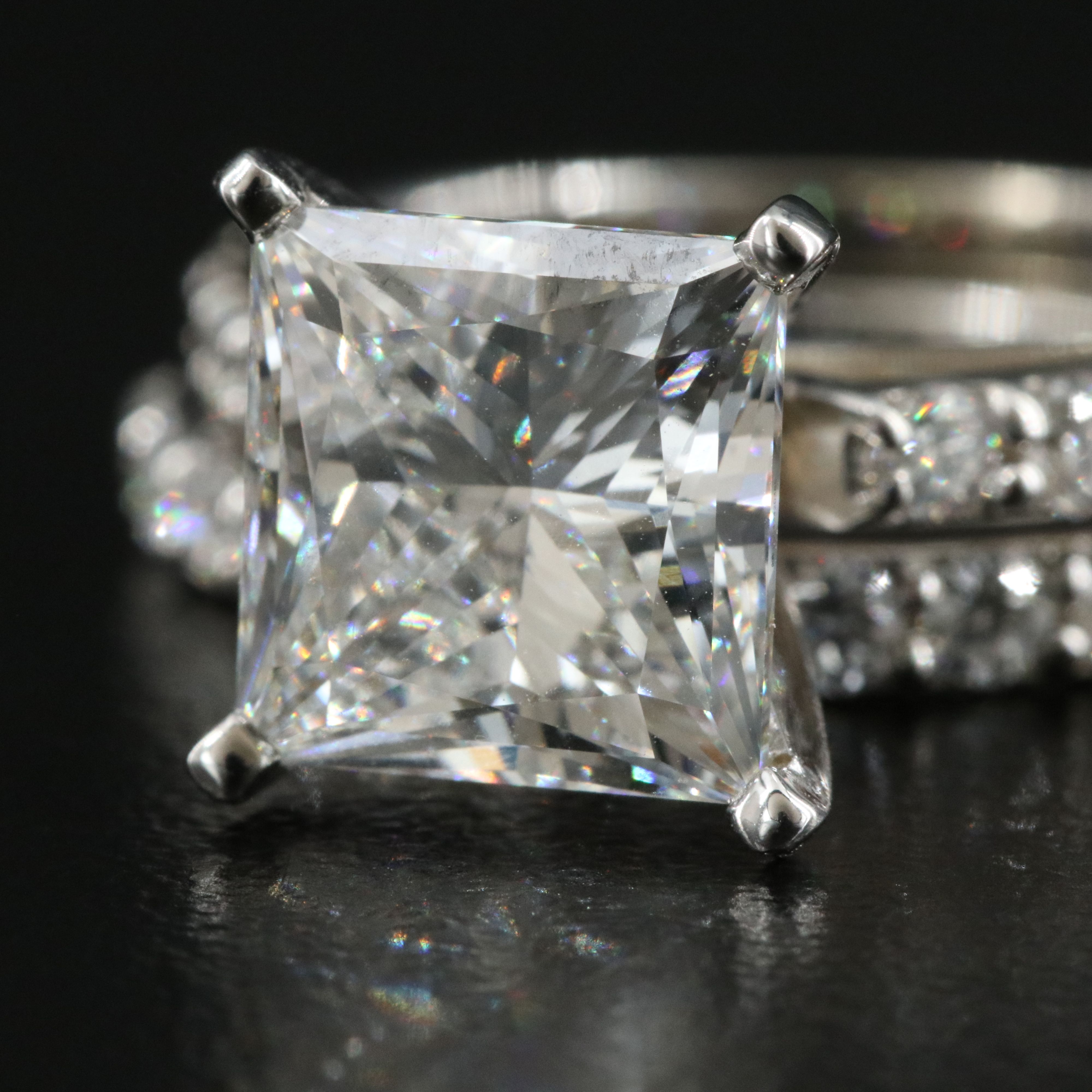 14K 5.22 CTW Lab Grown Diamond Ring Set with IGI Report