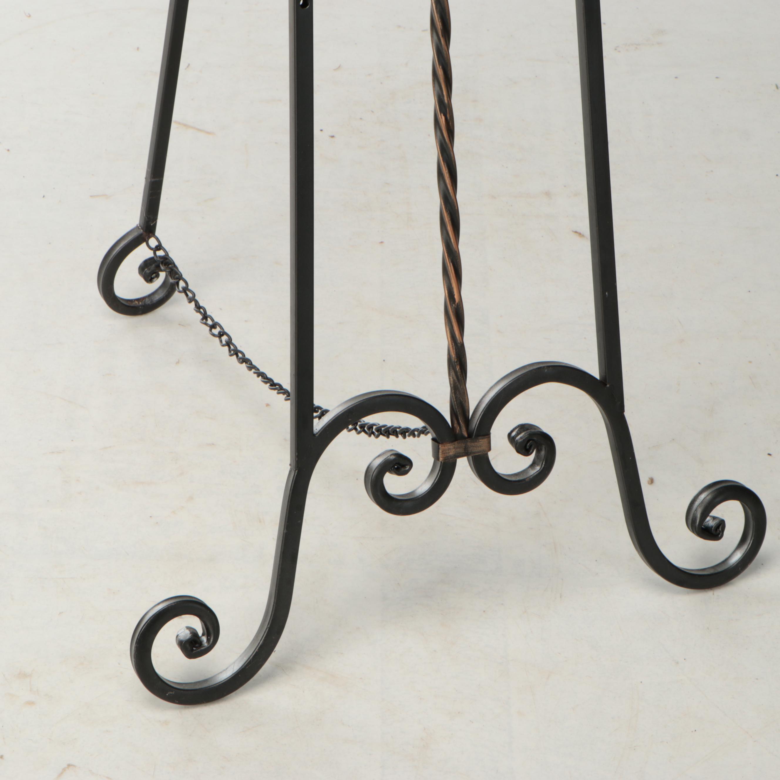 Bronze Finish Baroque Floor Easel