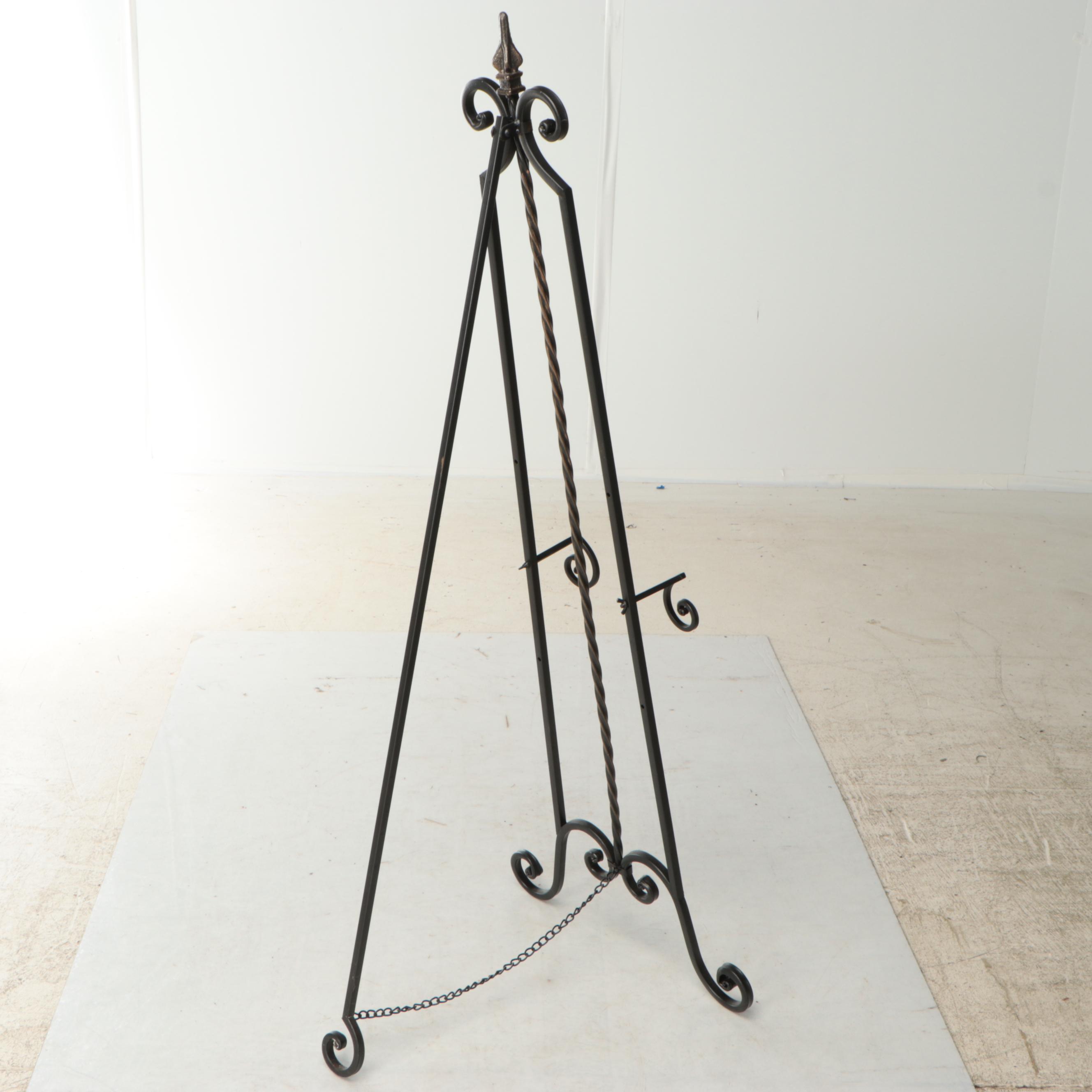 Bronze Finish Baroque Floor Easel