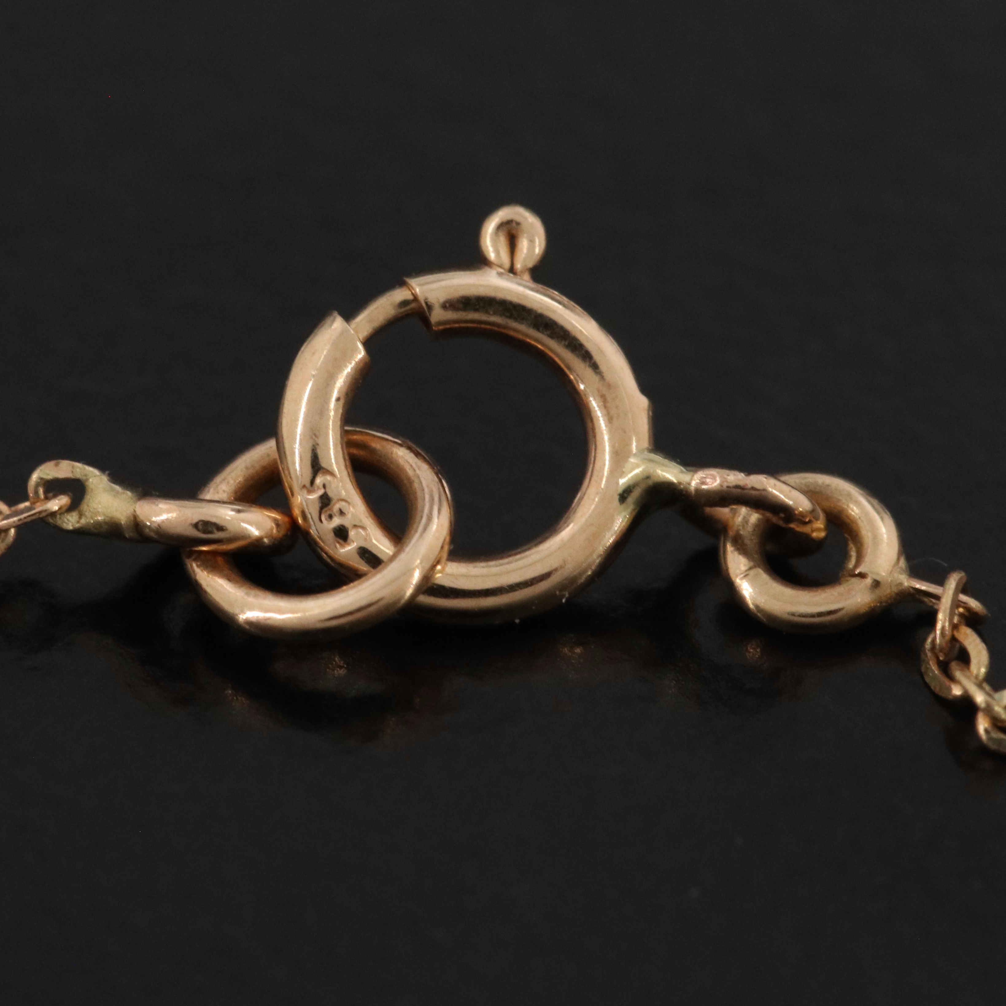 14K 3.67 CTW Sapphire and White Sapphire Pendant Necklace with IGI Report