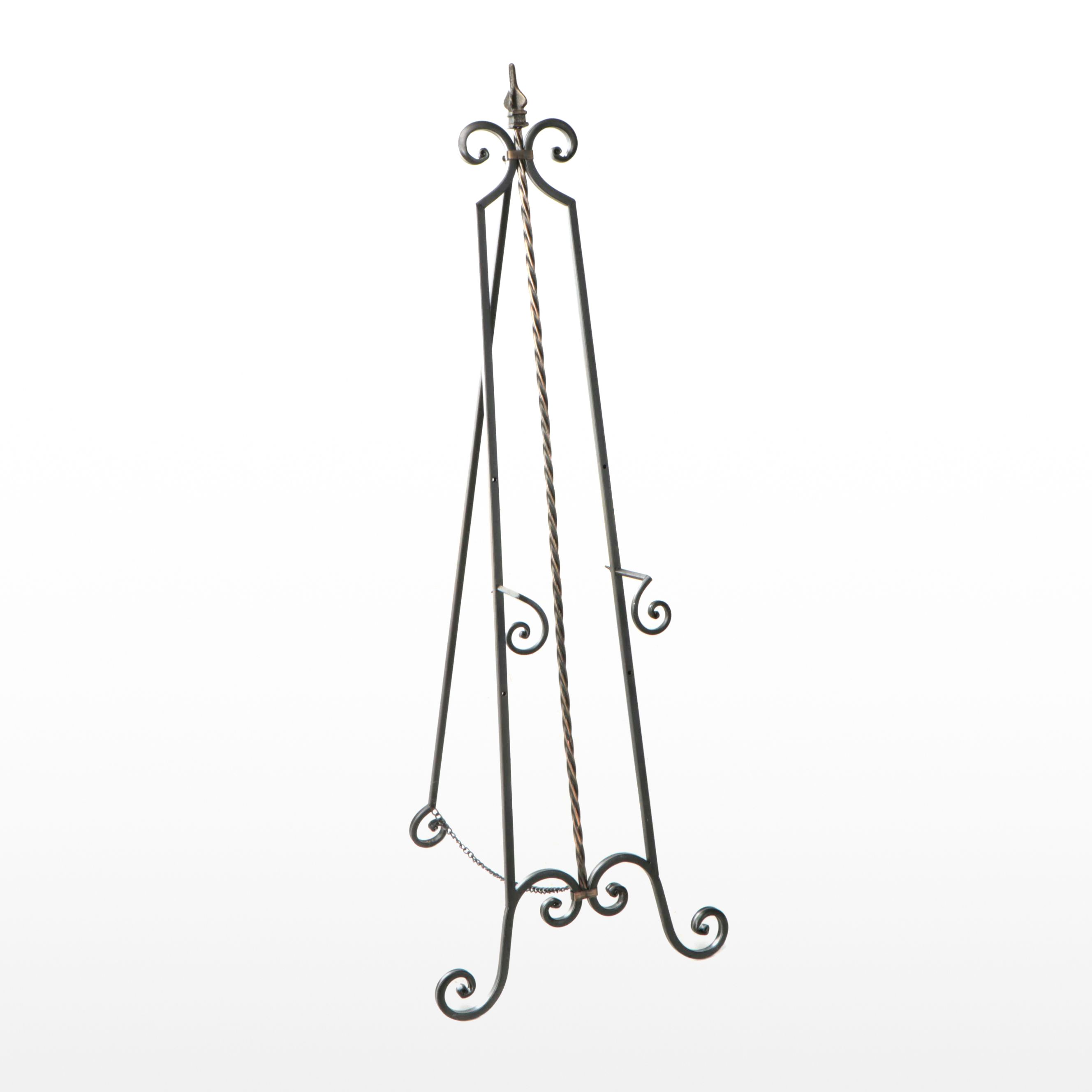 Bronze Finish Baroque Floor Easel