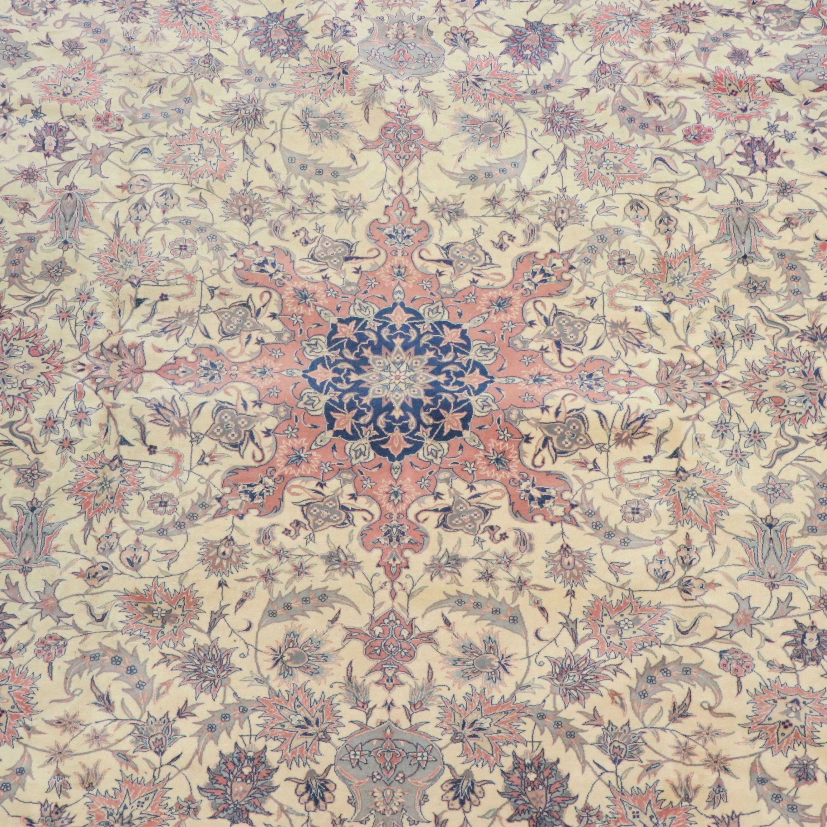 9'9 x 14'6 Hand-Knotted Persian Mahal Room Sized Rug