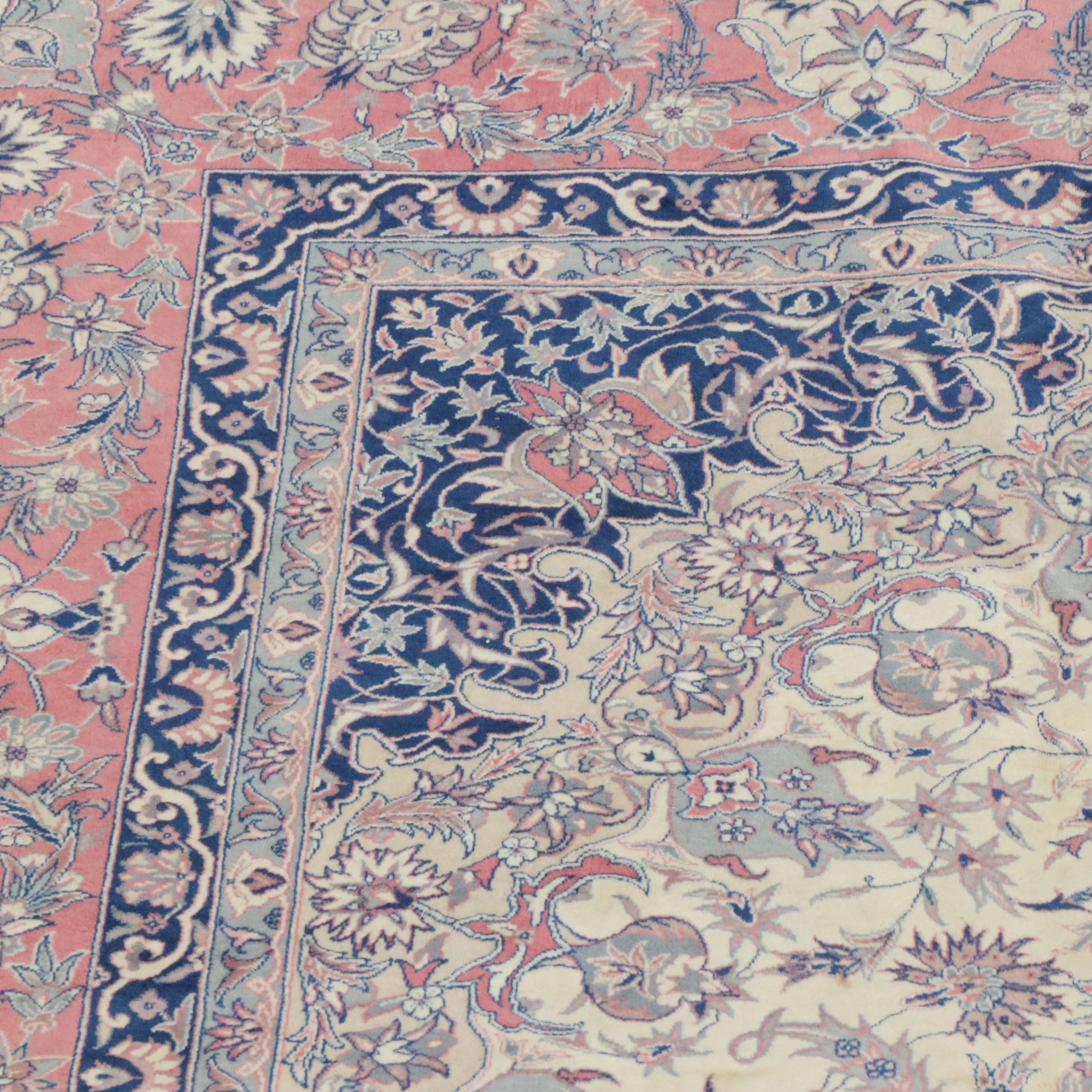 9'9 x 14'6 Hand-Knotted Persian Mahal Room Sized Rug