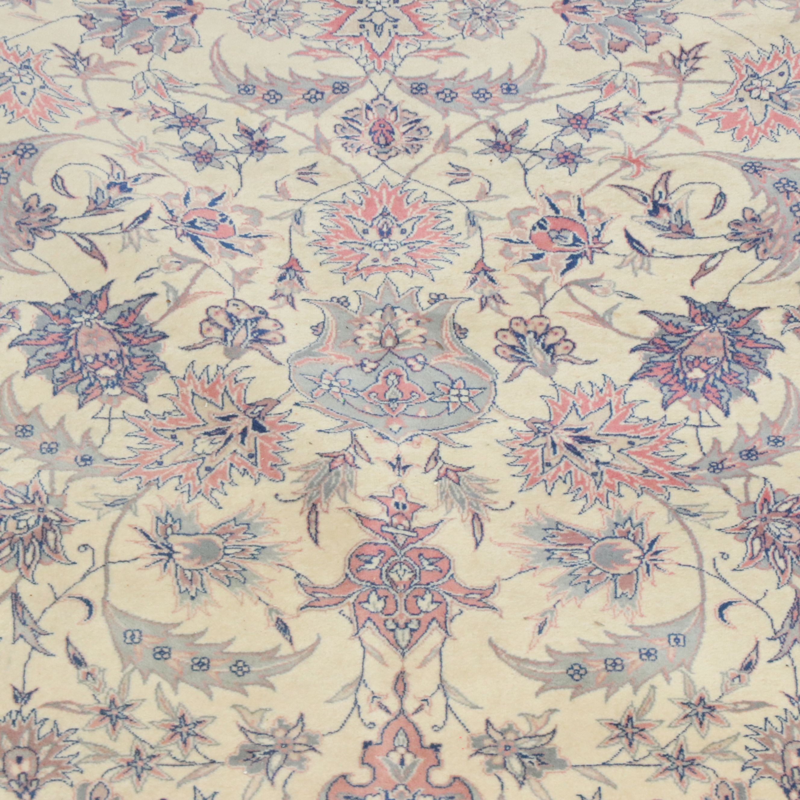 9'9 x 14'6 Hand-Knotted Persian Mahal Room Sized Rug