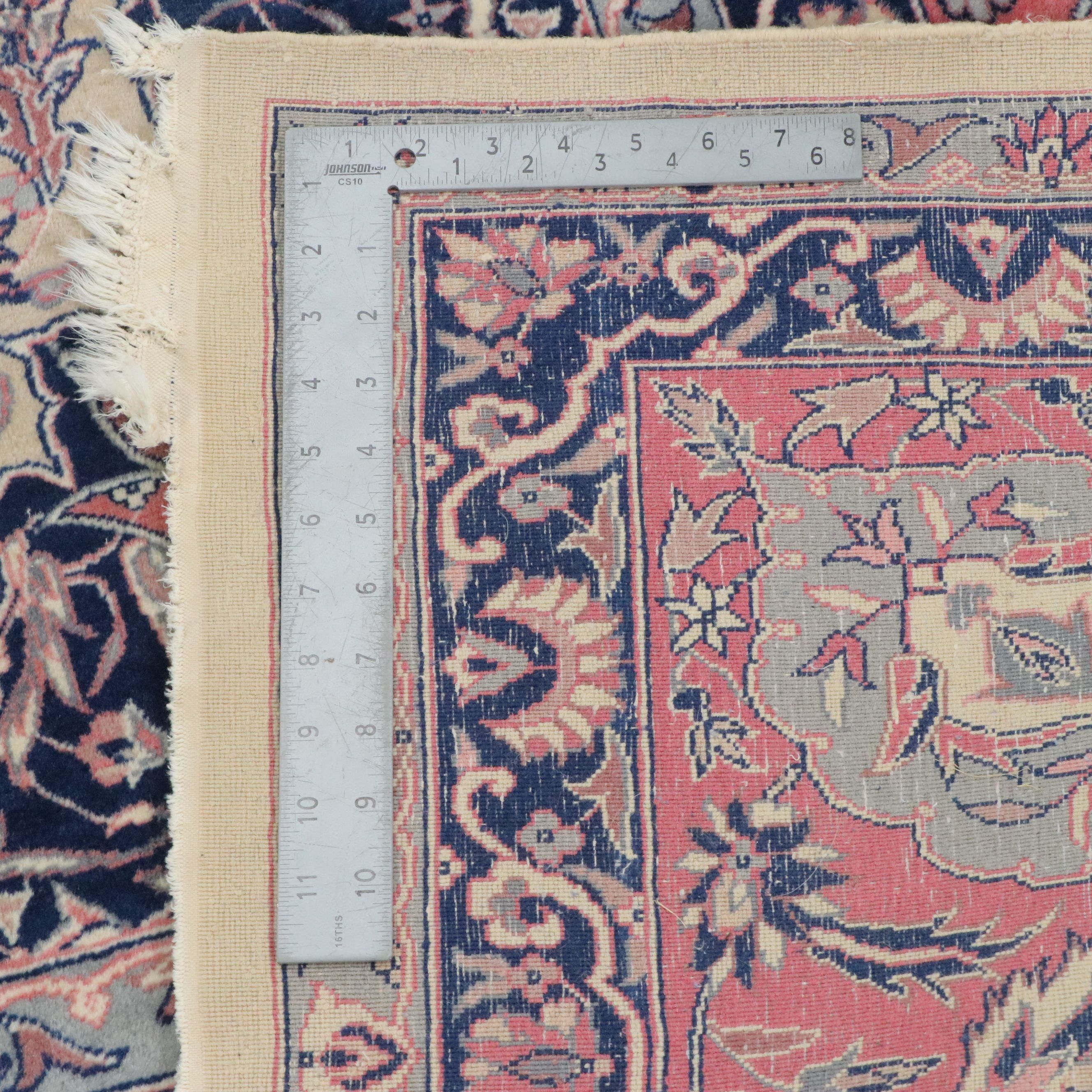 9'9 x 14'6 Hand-Knotted Persian Mahal Room Sized Rug