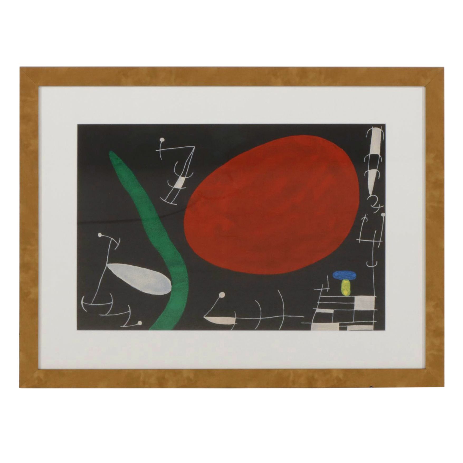 Joan Miró "L'Oiseau Solaire, L'Oiseau Lunaire, Etincelles" Lithograph, 1967