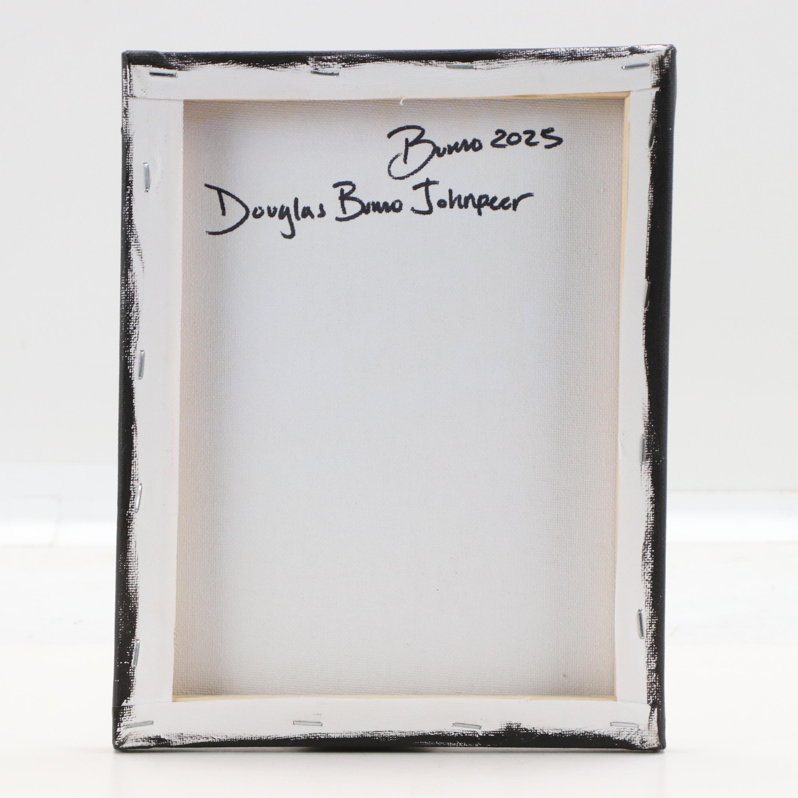 Doug "Bumo" Johnpeer Moonlit Landscape Oil Painting, 2025