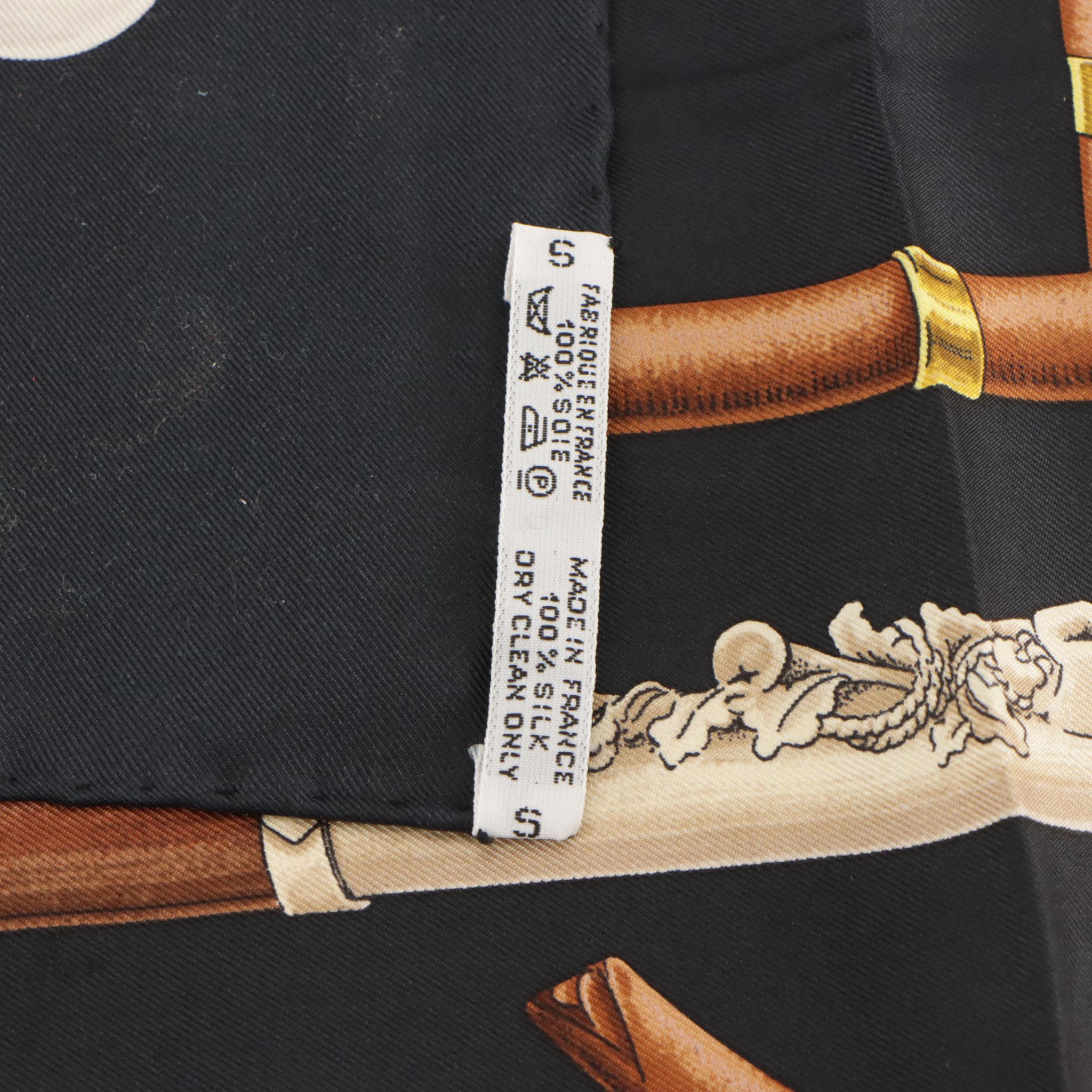 Hermès "Cannes et Pommeaux" Scarf 90 in Silk Twill