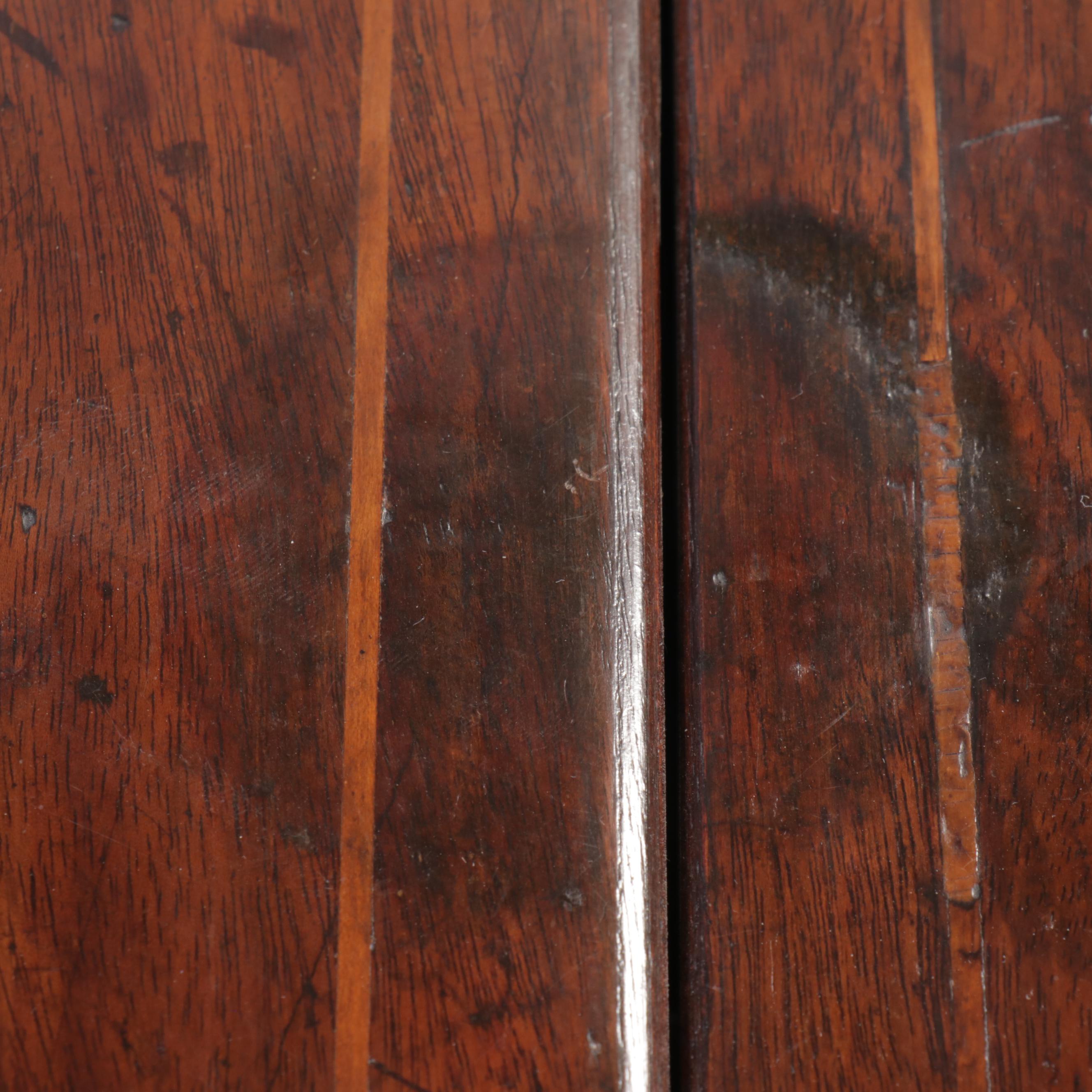 Georgian Mahogany and String Inlay Dressing Stand, Early 19th Century