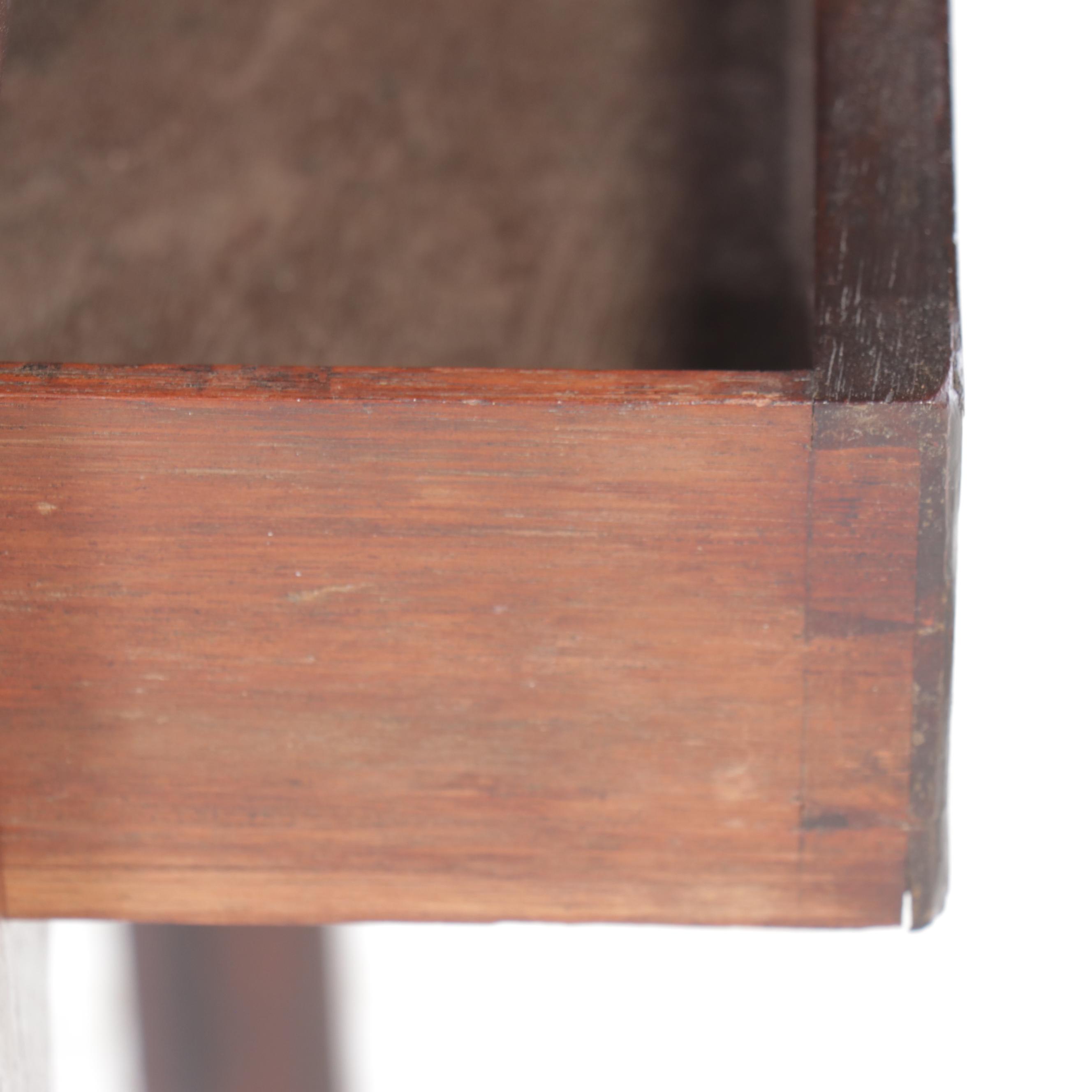 Georgian Mahogany and String Inlay Dressing Stand, Early 19th Century