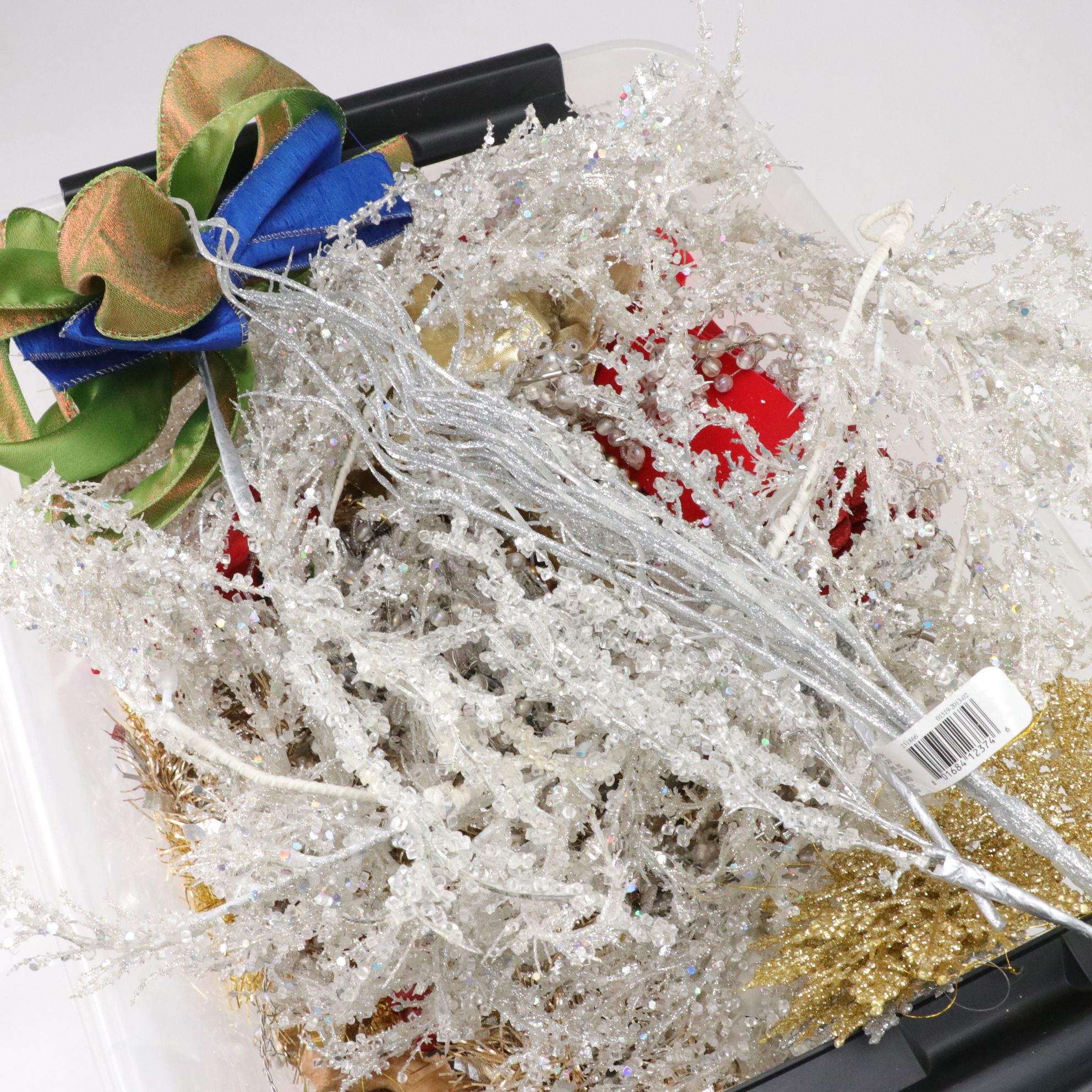 Christmas Discovery Lot Includes Holiday Lights, Tinsel, Ornaments and More