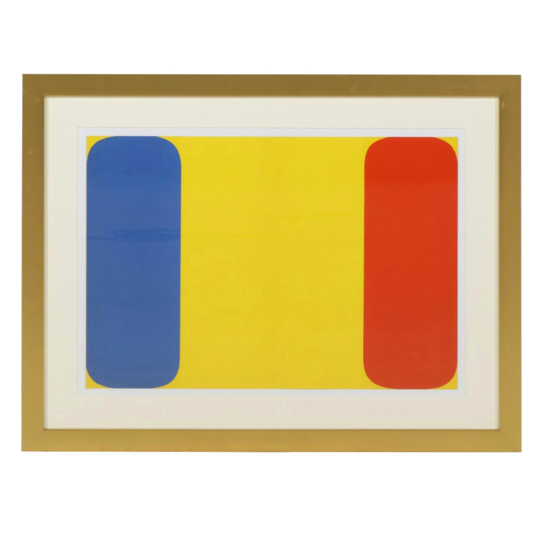 Ellsworth Kelly "Untitled (Blue/Yellow/Red) Lithograph, 1964