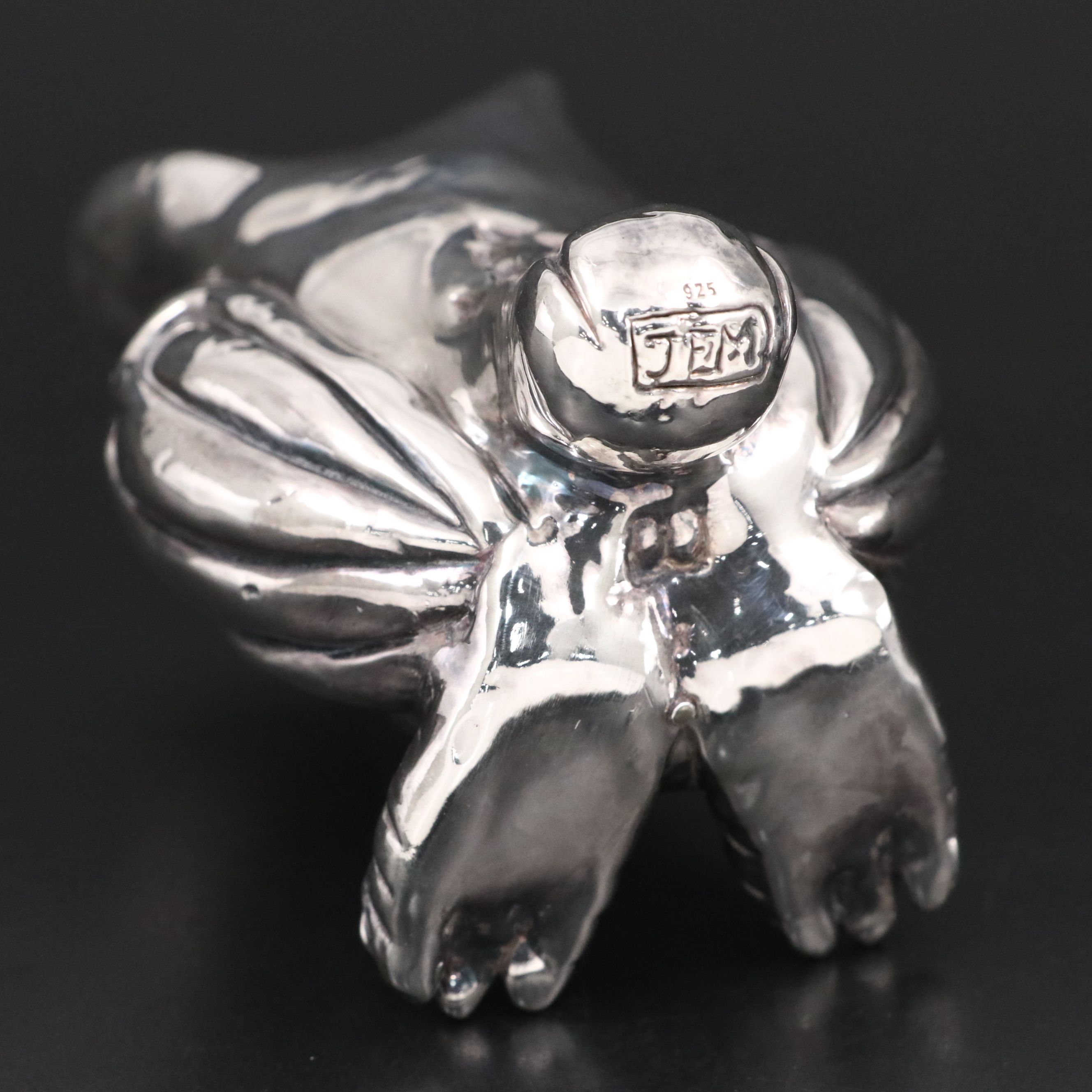 JEM Sterling Silver Electroplate Owl Figurine