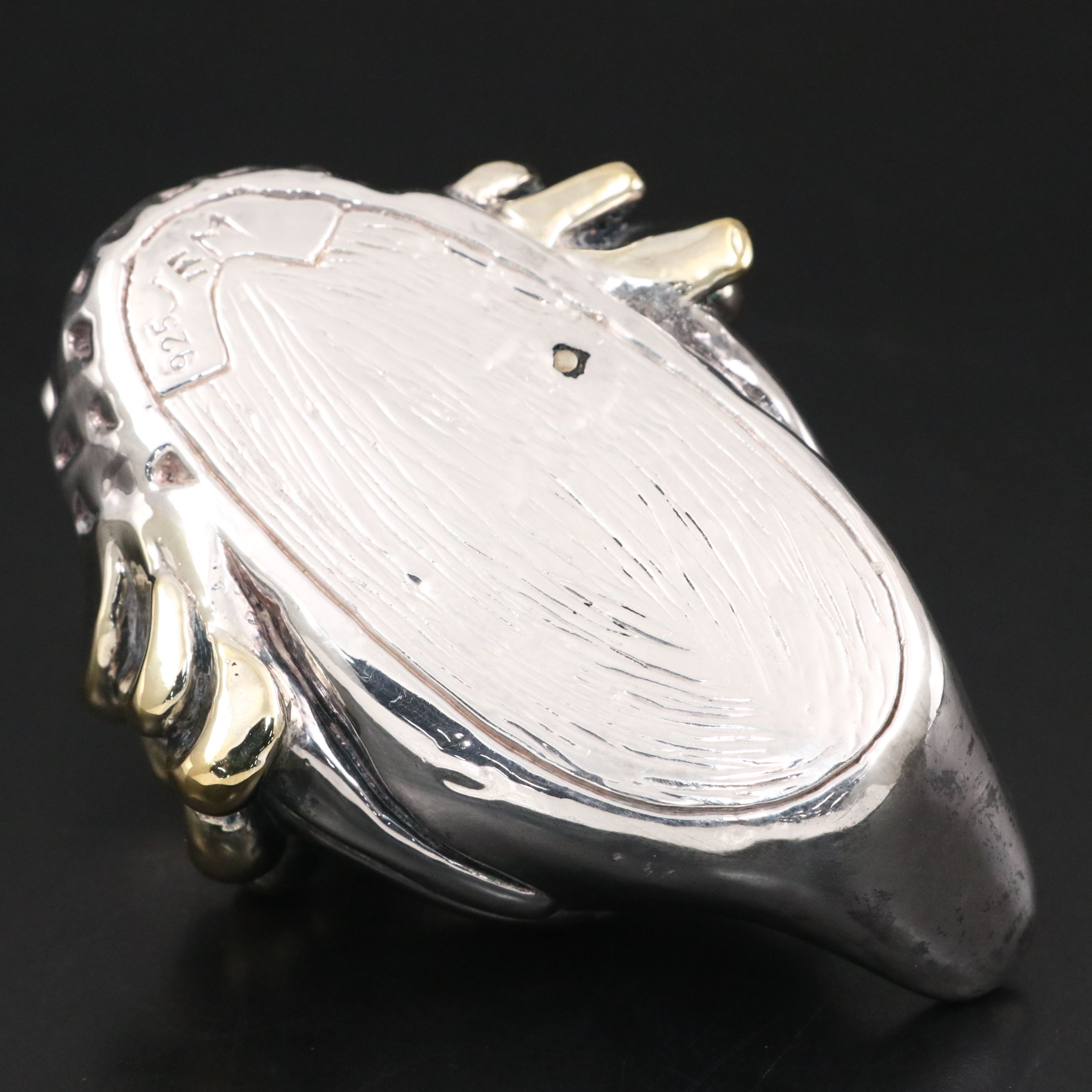 JEM Sterling Silver and Electroplate Duck Figurine