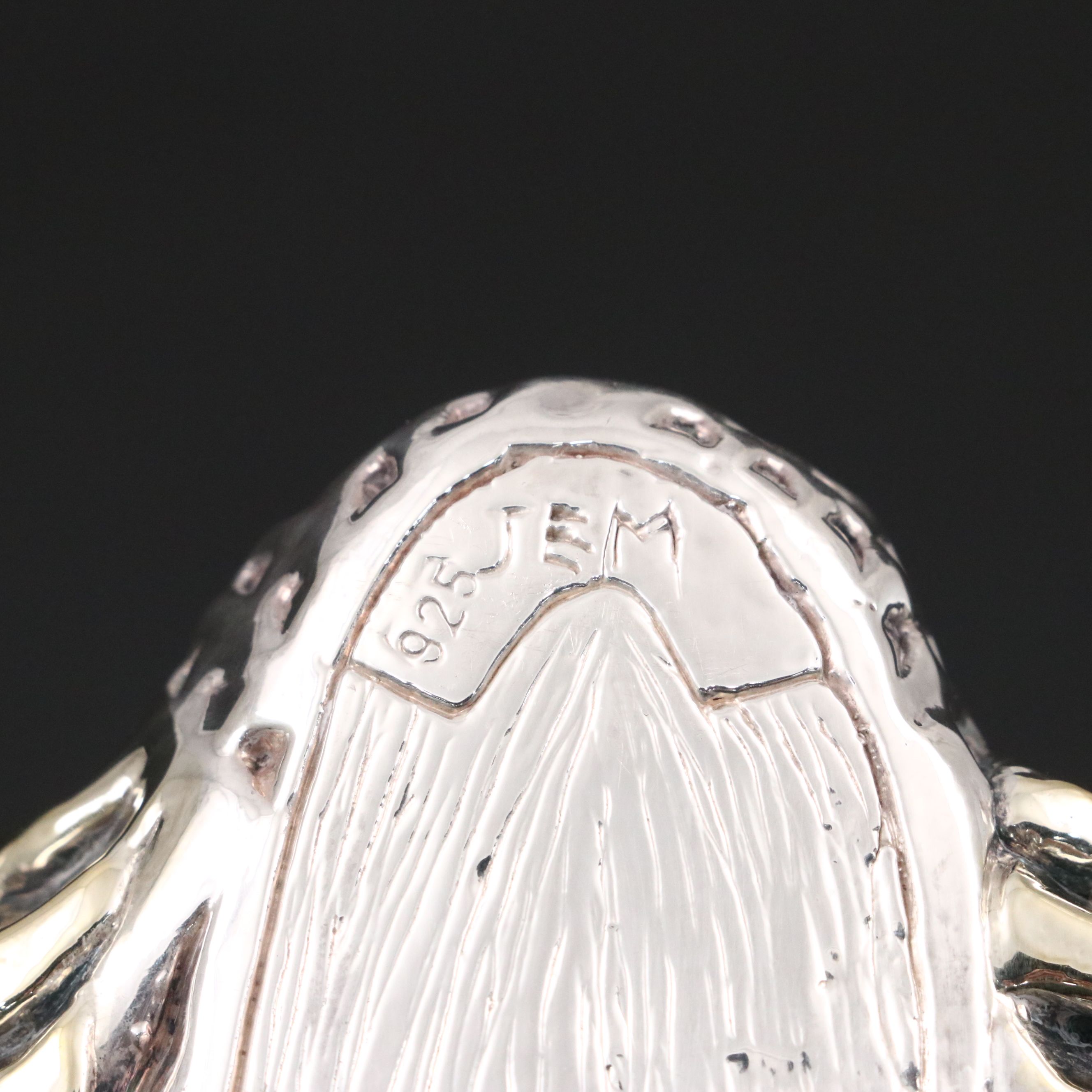 JEM Sterling Silver and Electroplate Duck Figurine