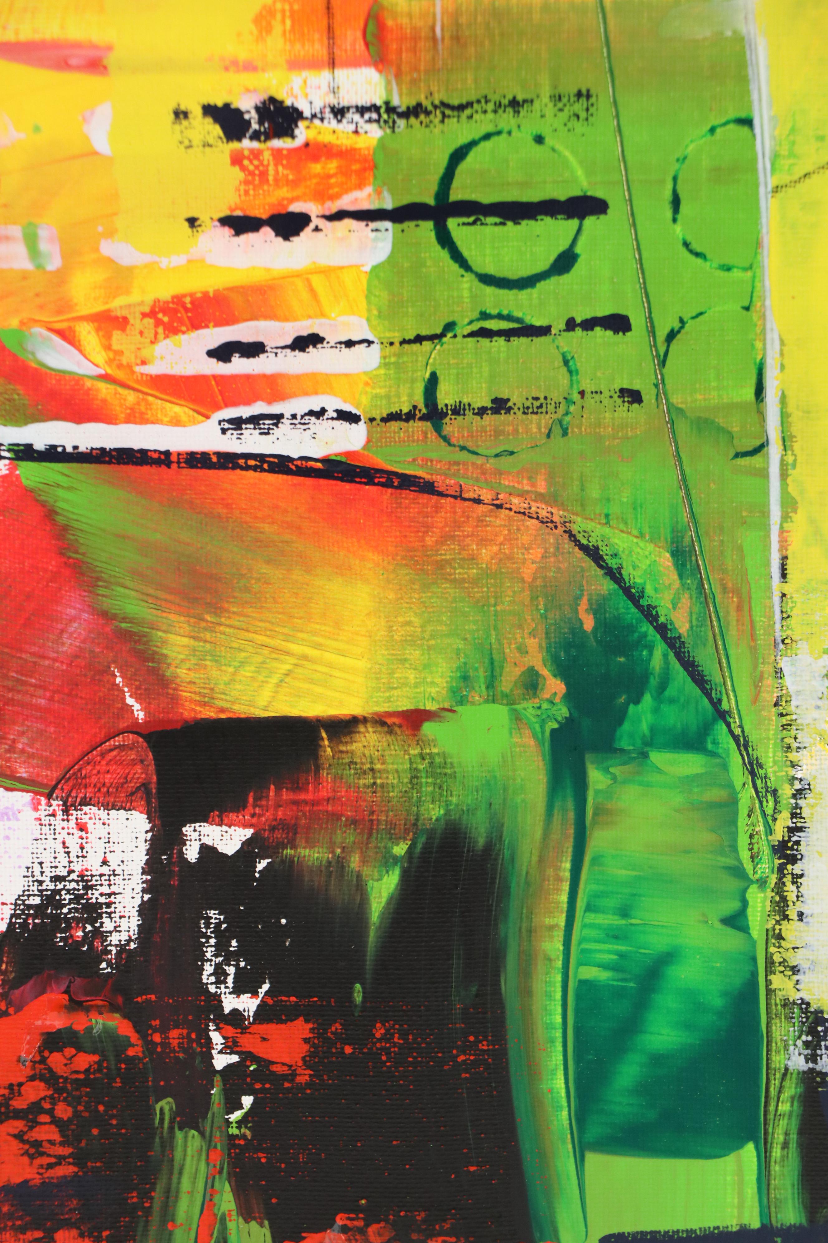 Michel Blázquez Abstract Acrylic Painting "Resplandor #1," 2025