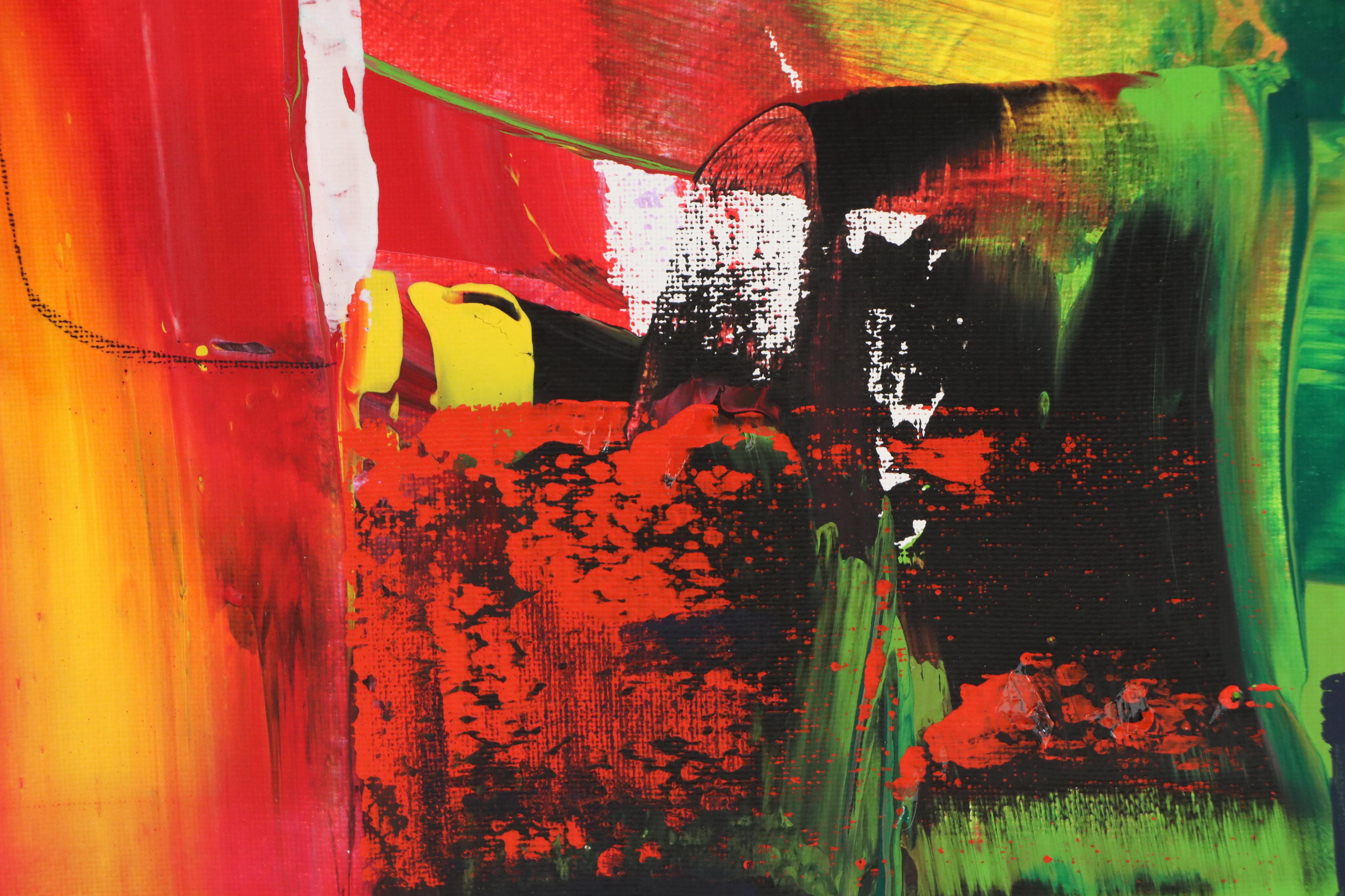 Michel Blázquez Abstract Acrylic Painting "Resplandor #1," 2025