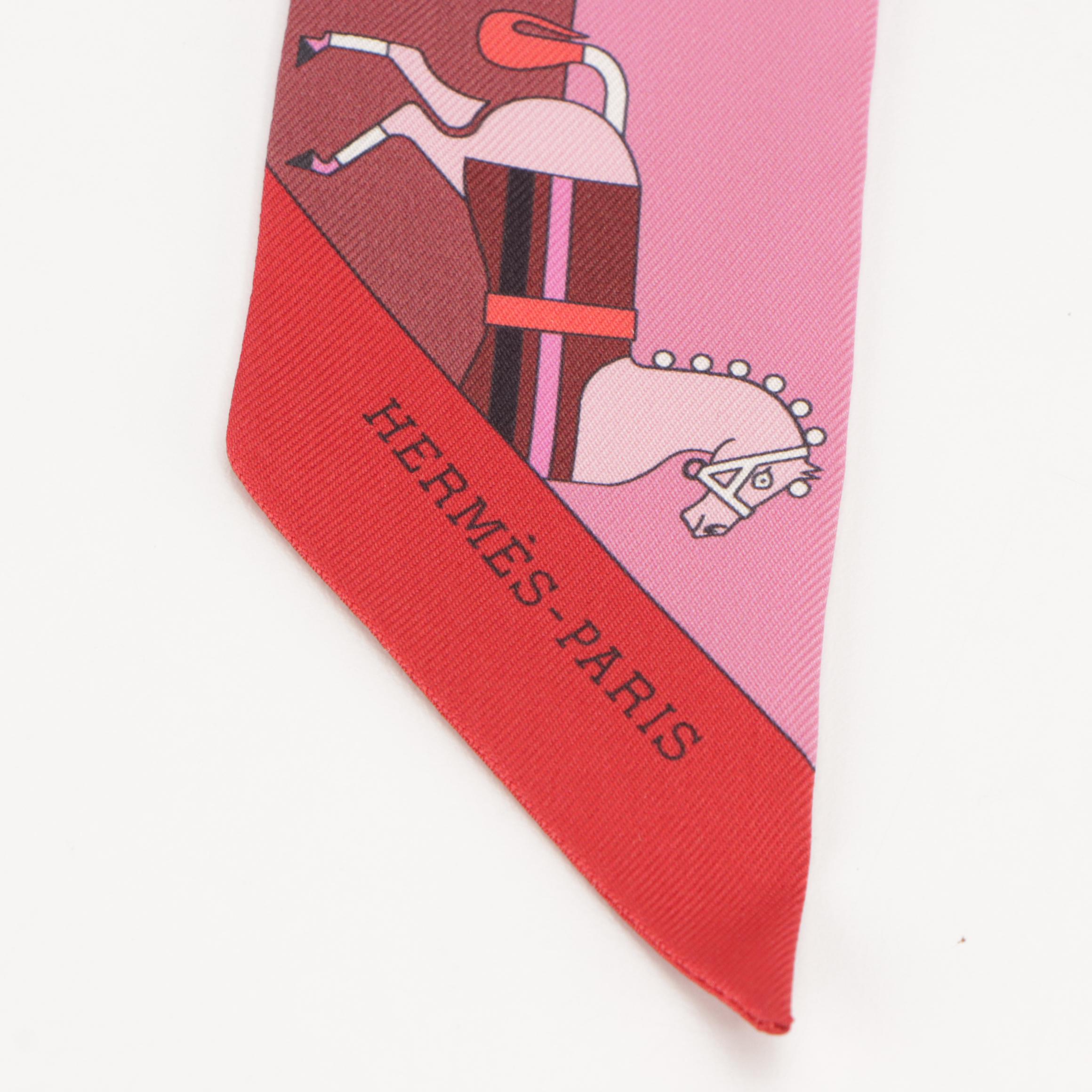 Hermès Rocabar Silk Twilly Scarf