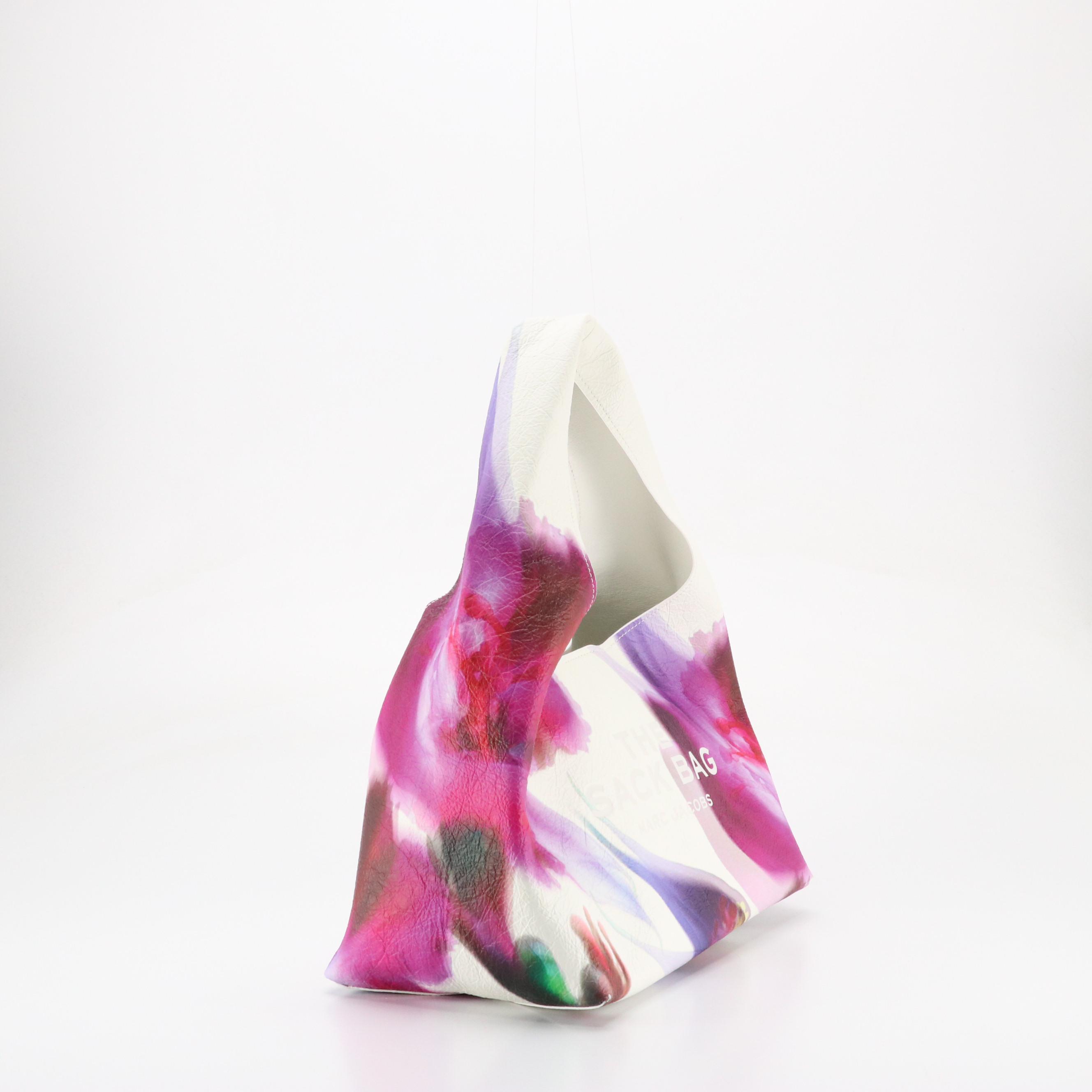 Marc Jacobs The Future Floral Leather Sack Bag and Large Canvas Pouch