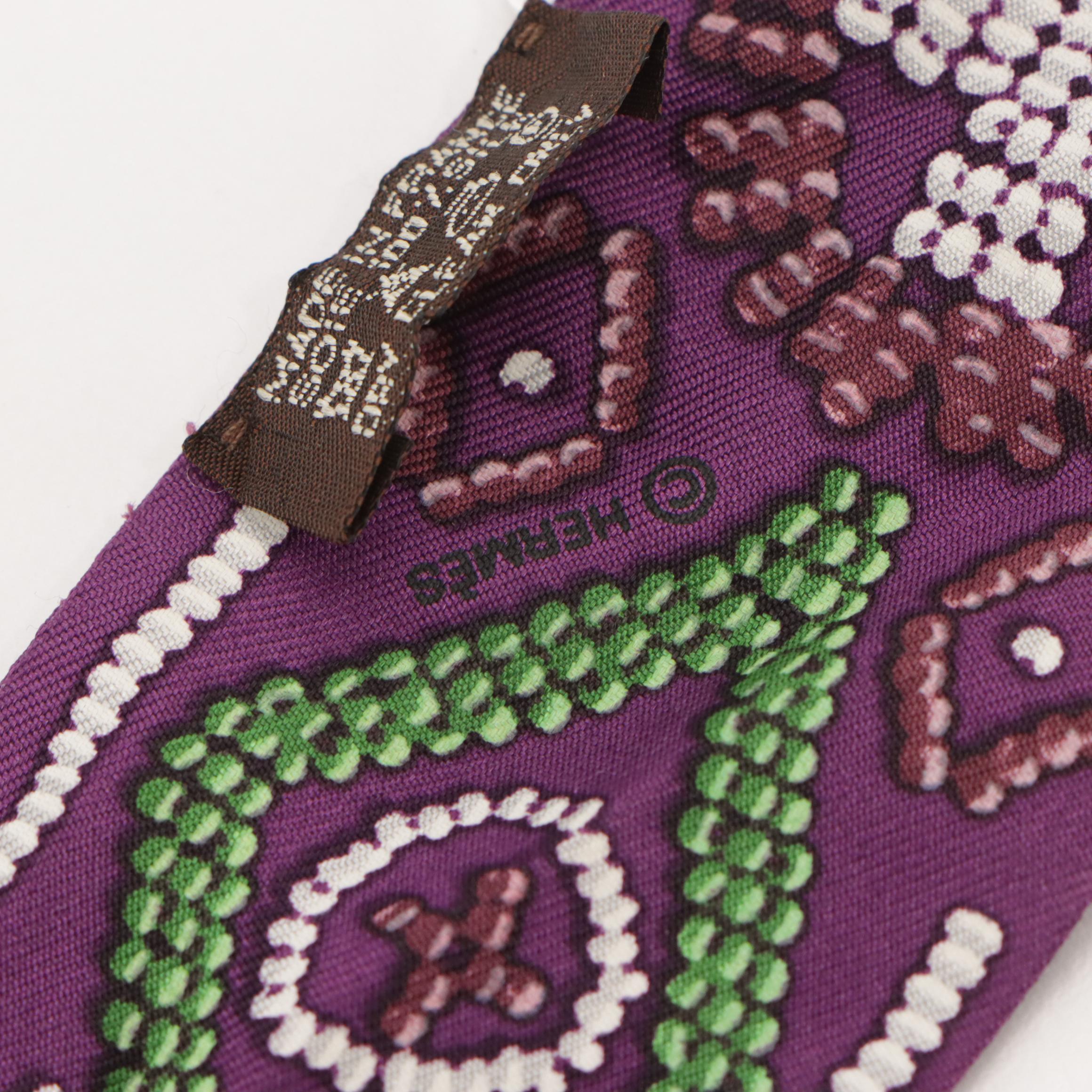 Hermès Silk Kelly En Perles Silk Twill Scarf with Box