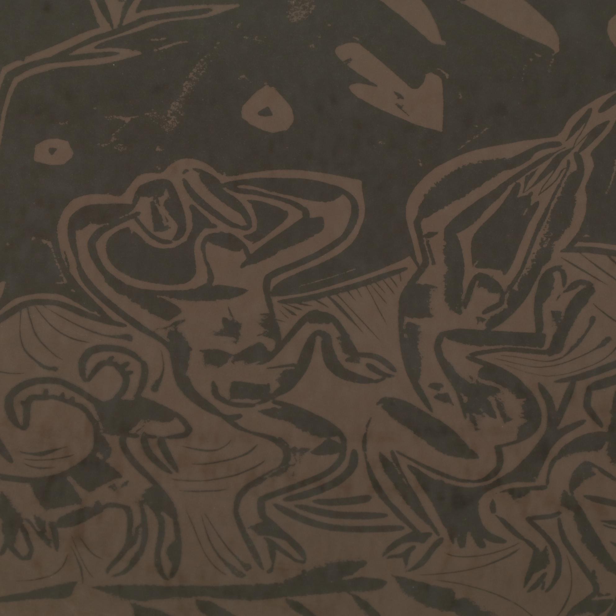 Pablo Picasso Linoleum Cut "Bacchanal with Goat and Owl," 1962