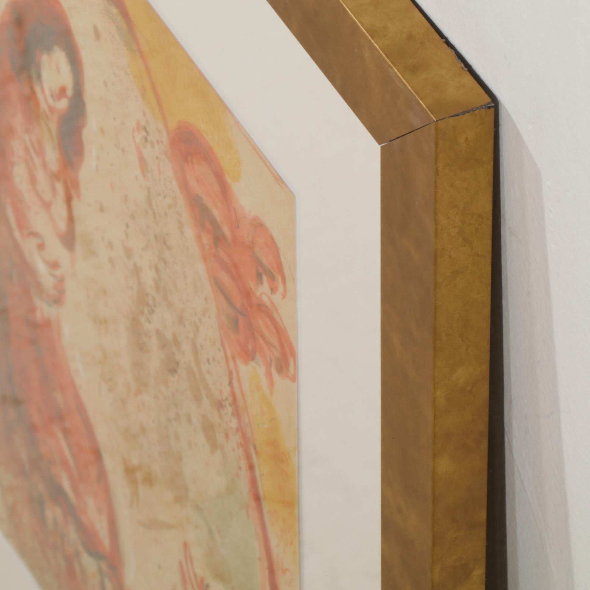 Marc Chagall Color Lithograph "Rachel Dérobe les Idoles de Son Père," 1960