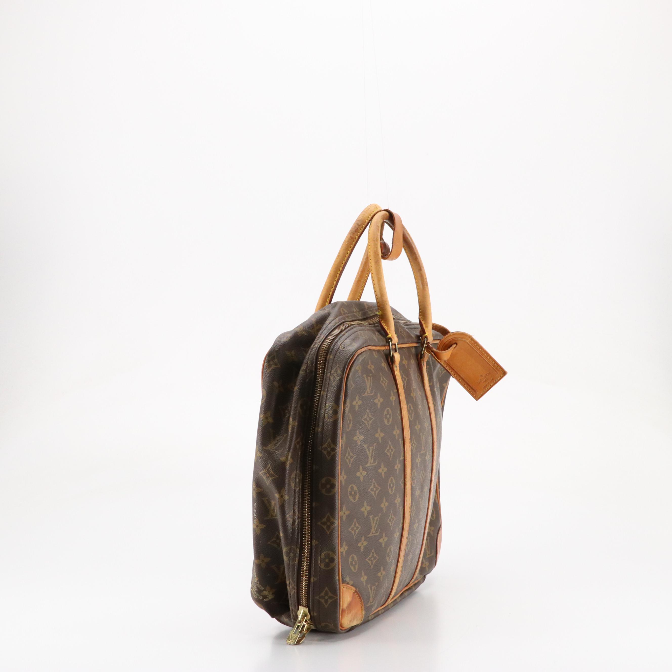 Louis Vuitton Sirius 50 Soft-Side Suitcase in Monogram Canvas/Vachetta Leather