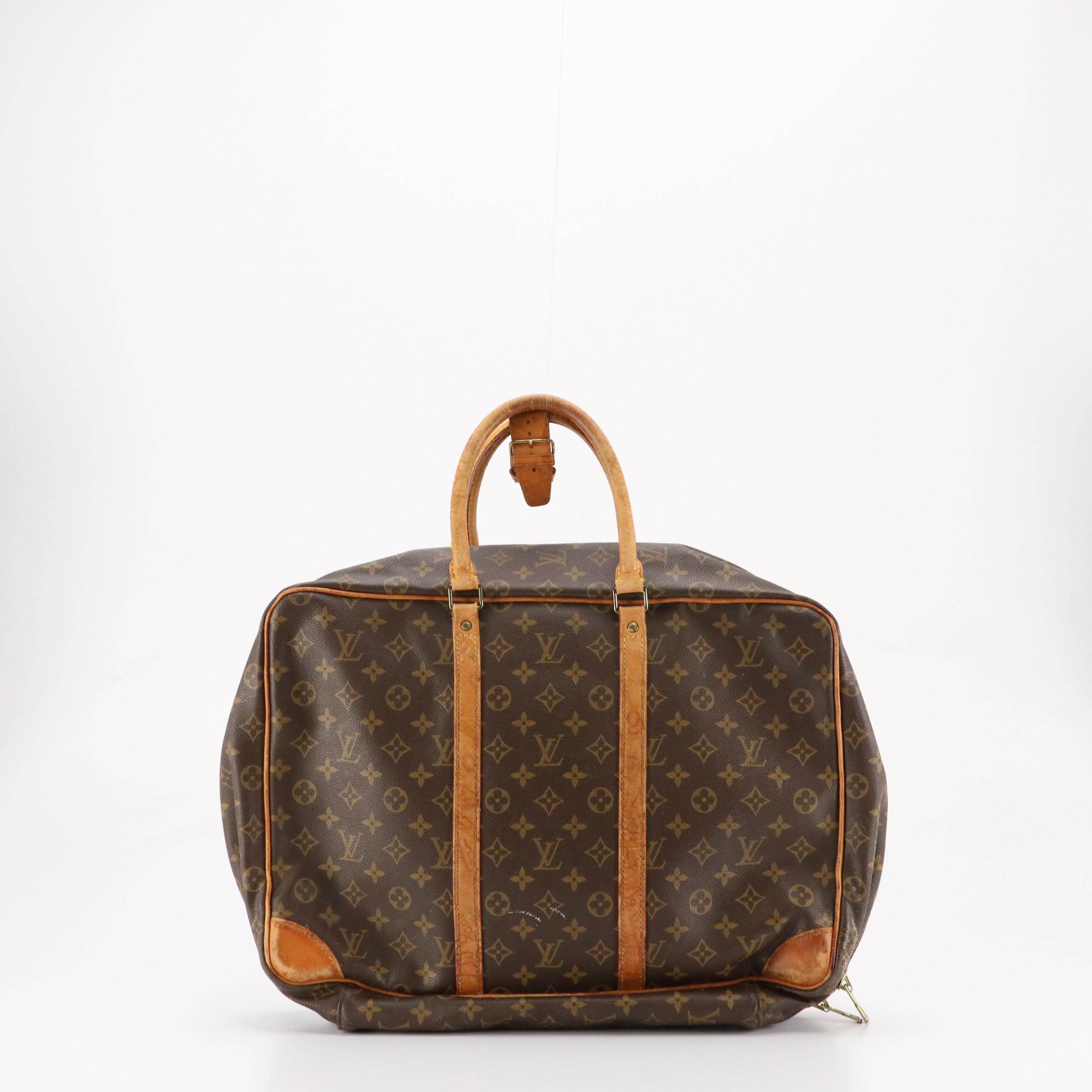 Louis Vuitton Sirius 50 Soft-Side Suitcase in Monogram Canvas/Vachetta Leather