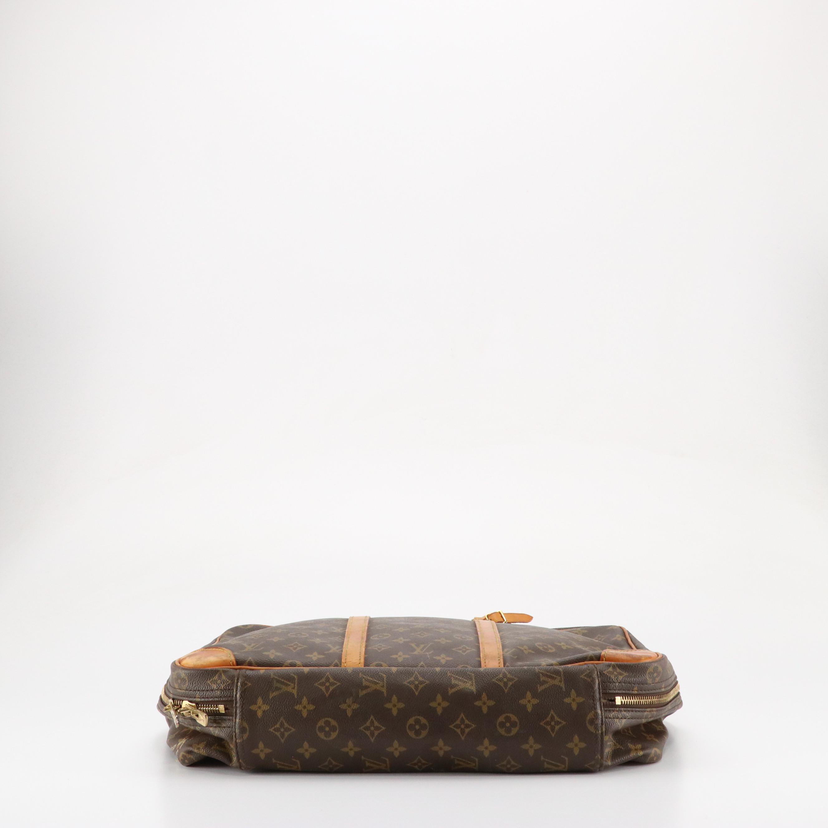 Louis Vuitton Sirius 50 Soft-Side Suitcase in Monogram Canvas/Vachetta Leather