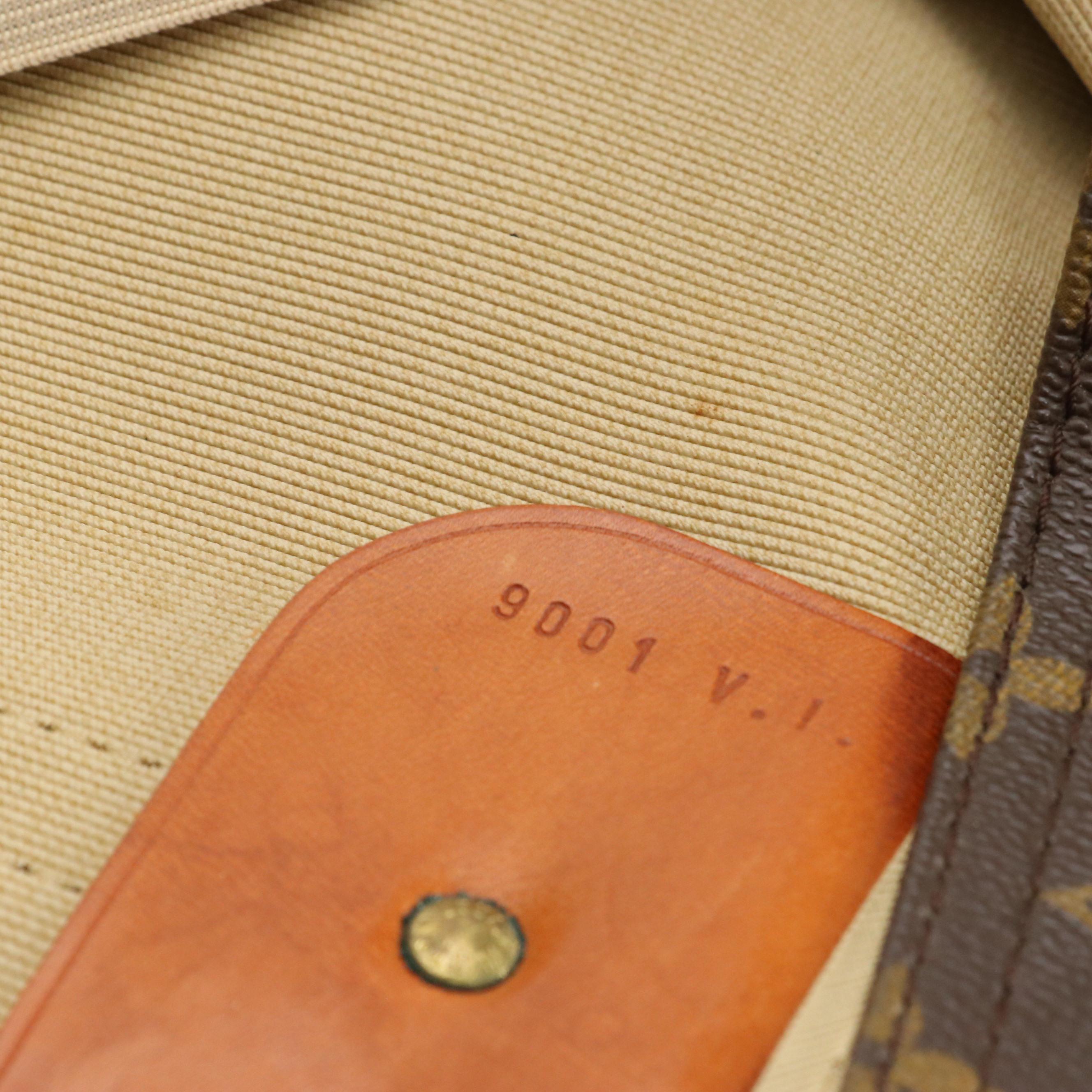 Louis Vuitton Sirius 50 Soft-Side Suitcase in Monogram Canvas/Vachetta Leather