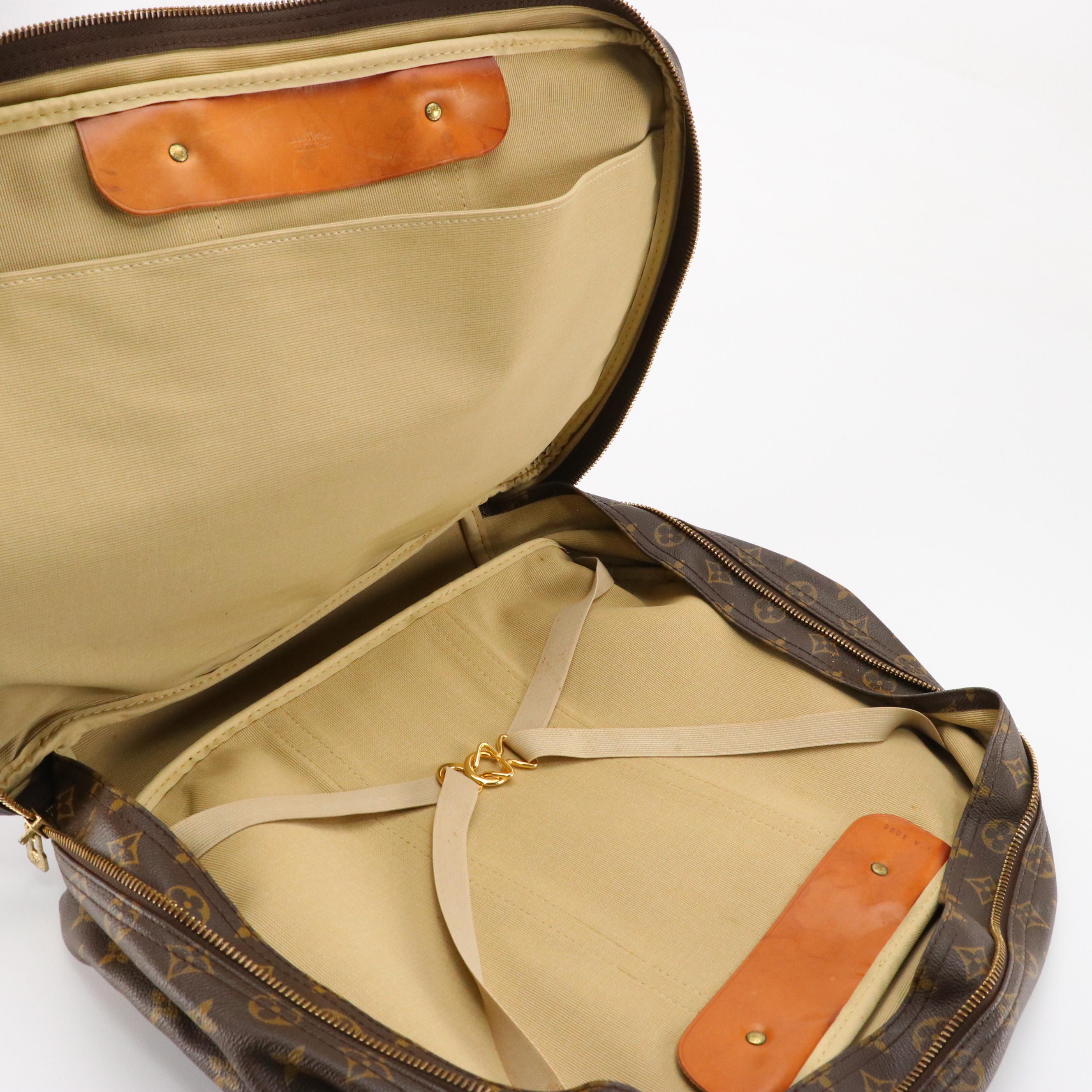 Louis Vuitton Sirius 50 Soft-Side Suitcase in Monogram Canvas/Vachetta Leather