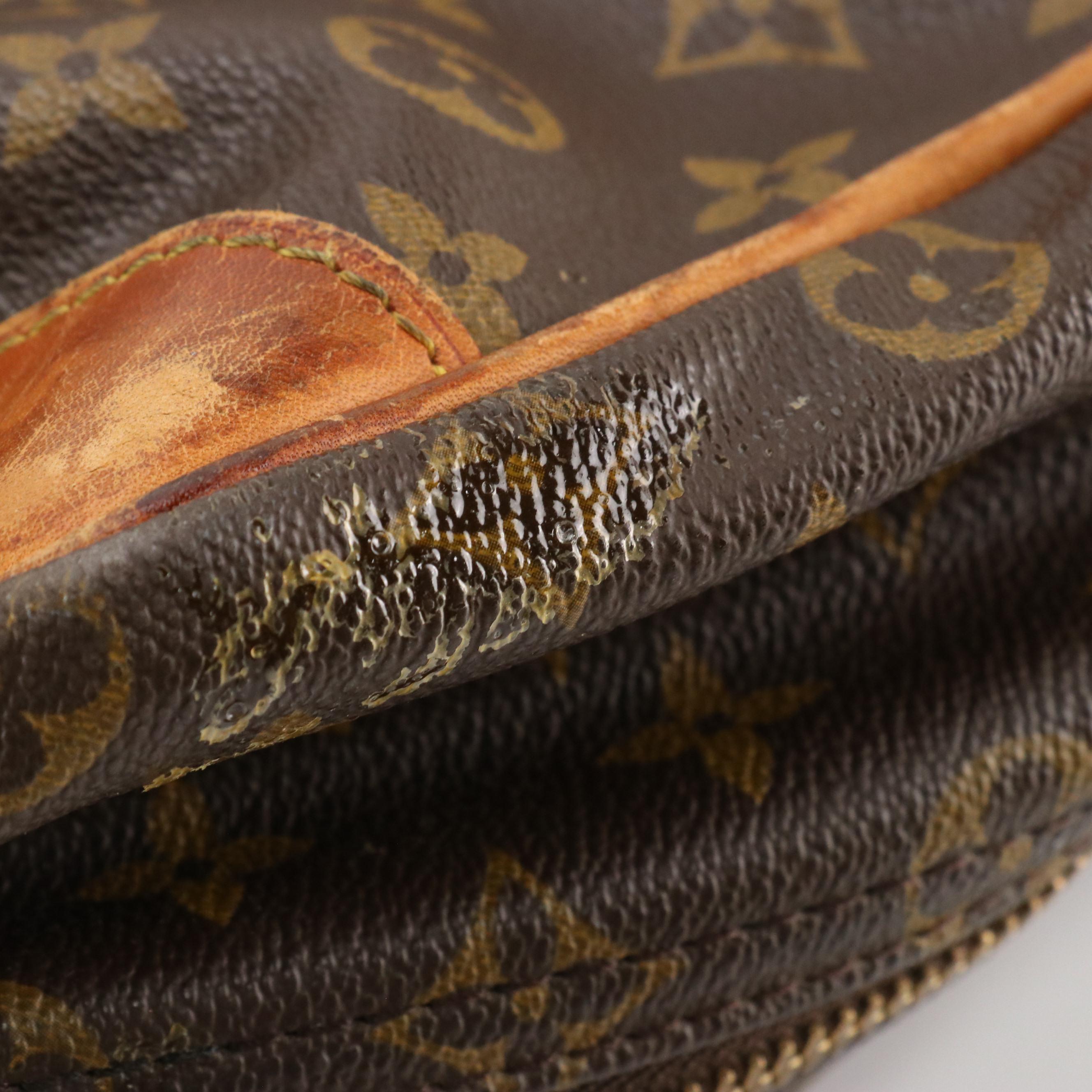 Louis Vuitton Sirius 50 Soft-Side Suitcase in Monogram Canvas/Vachetta Leather