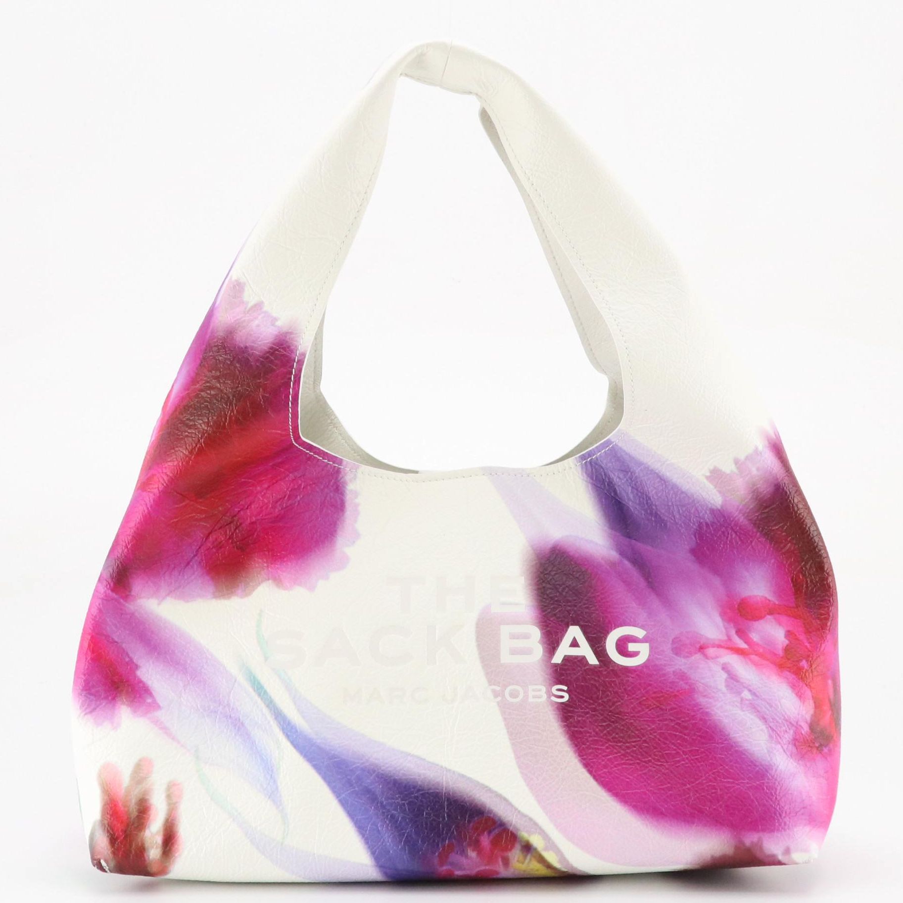 Marc Jacobs The Future Floral Leather Sack Bag and Large Canvas Pouch