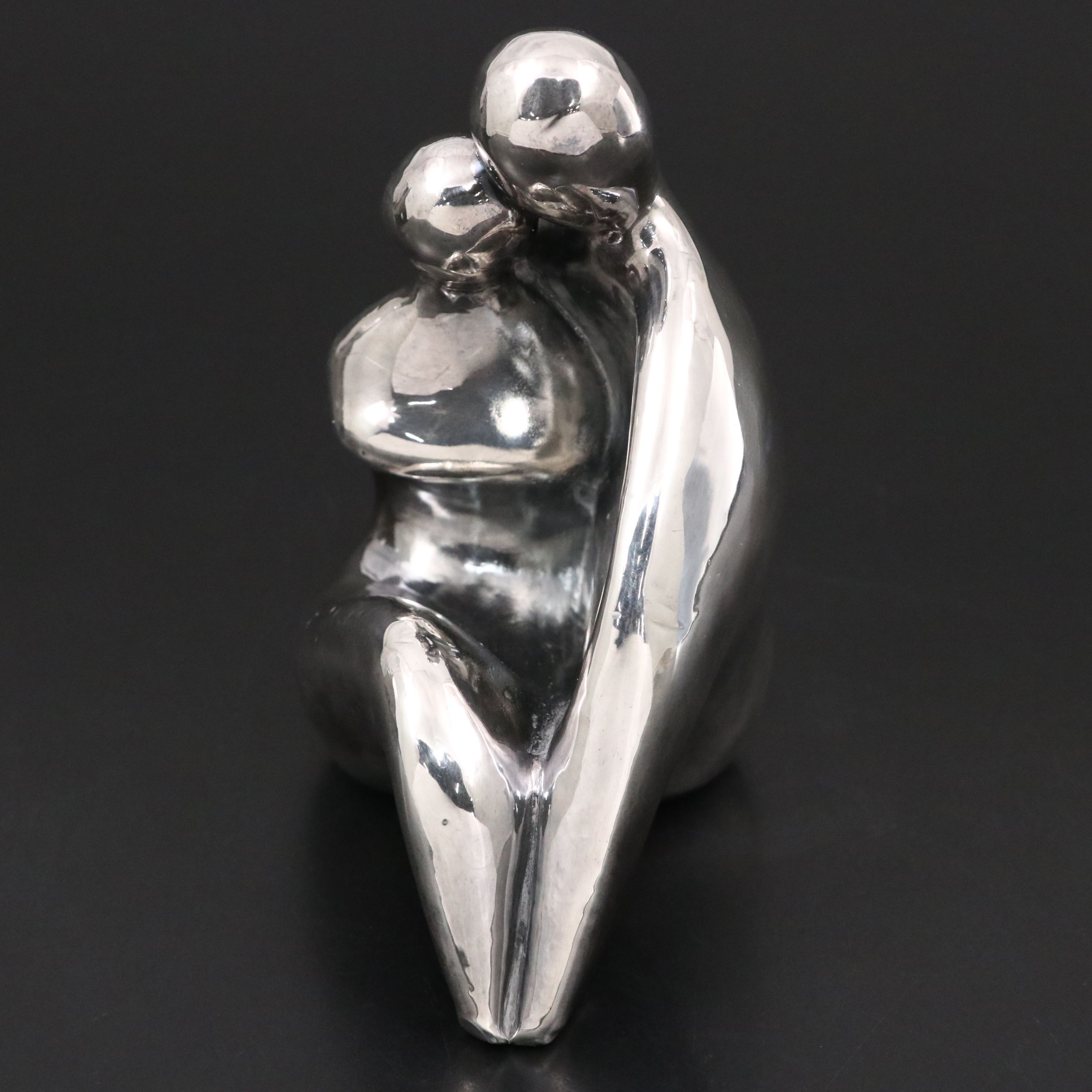Devora Jaron  Modernist Sterling Silver  "Couple I" Figurine
